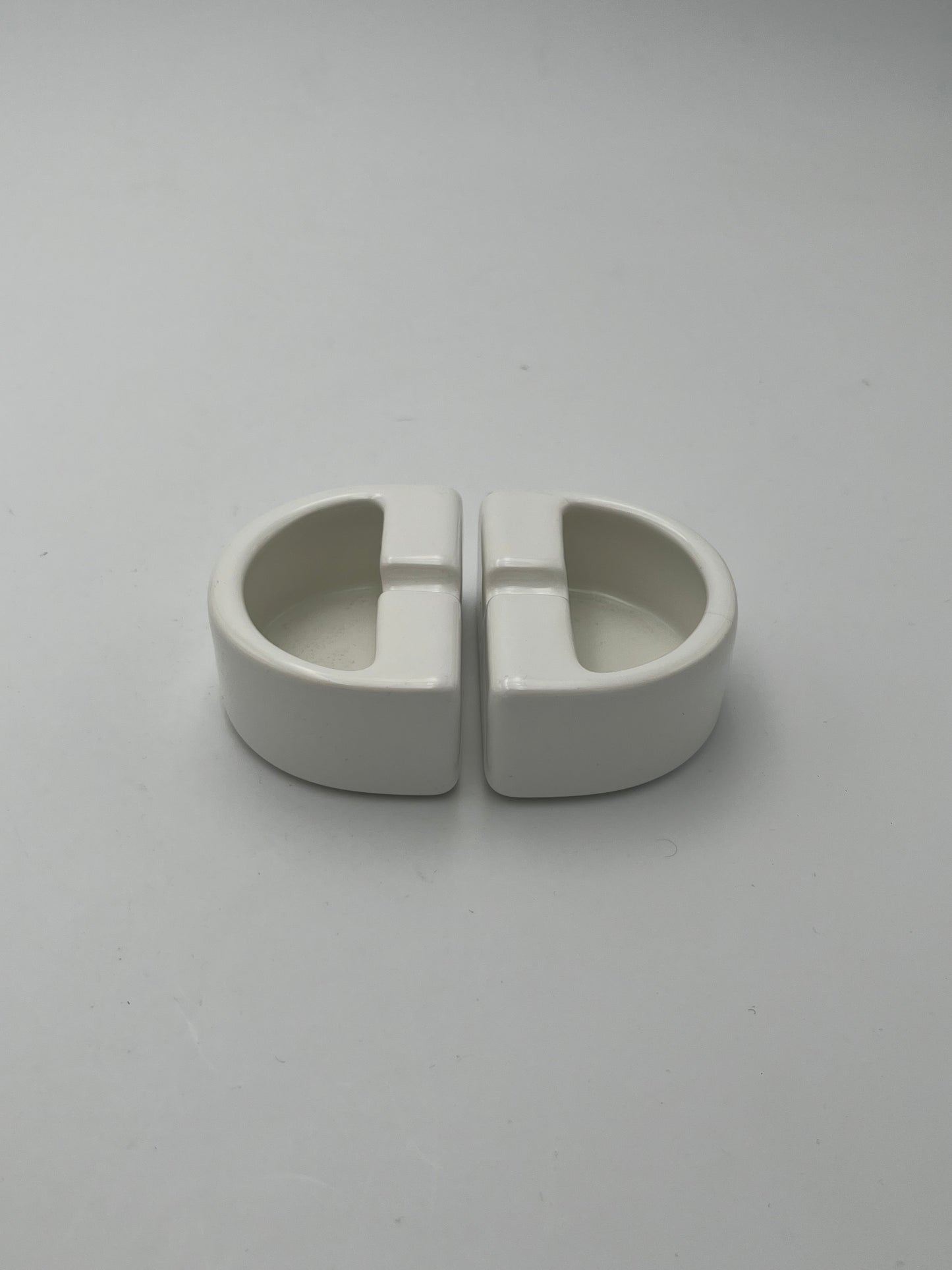 Cendrier céramique 3 pièces Sicart Cartigliano, Italie, 1970s