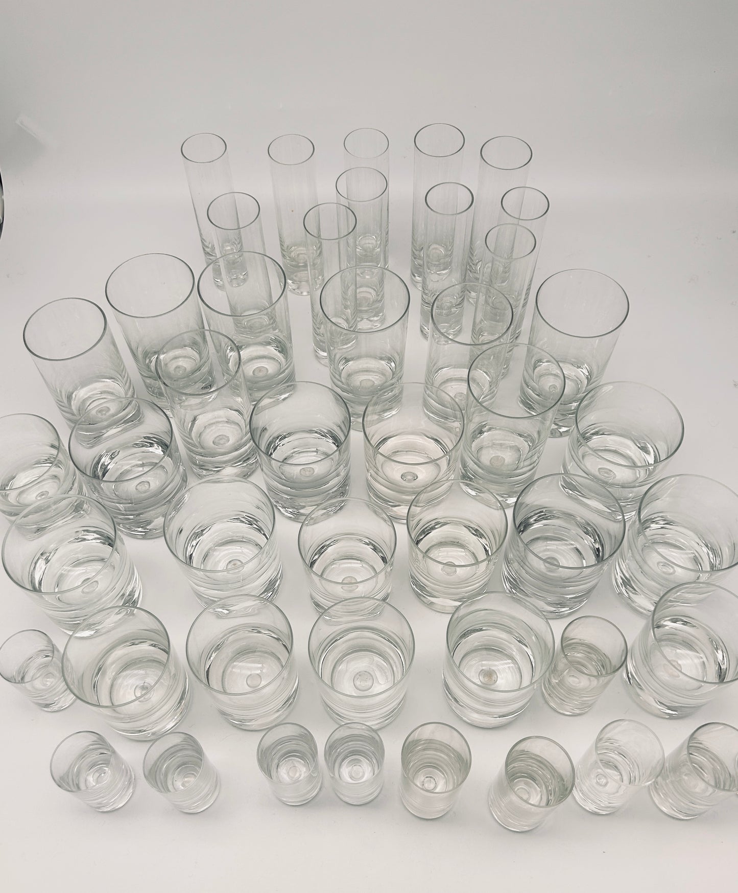 Verres en cristal, Tapio Wirkkala Finland, 70s
