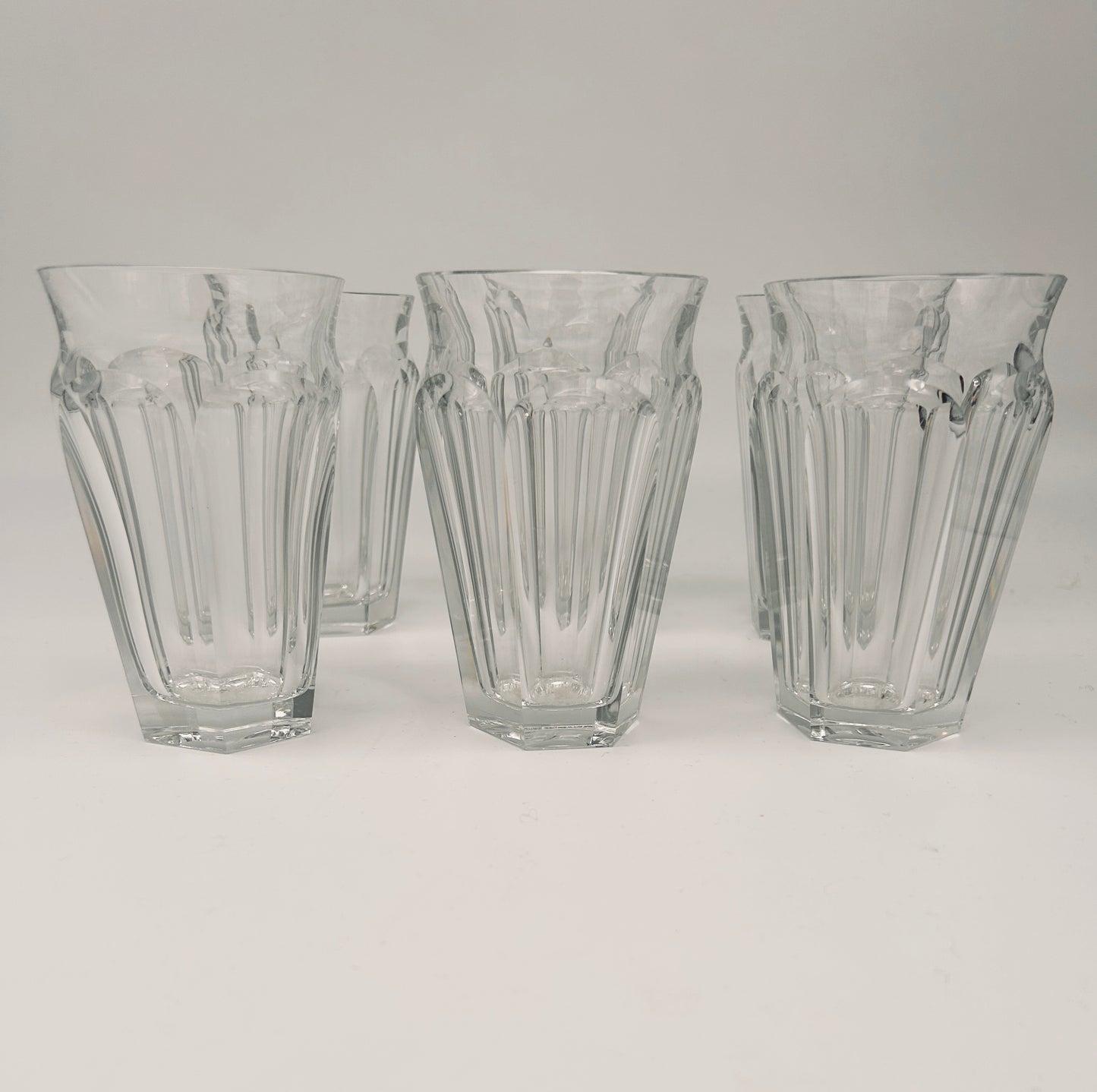 Verres à eau, chopes en cristal, Talleyrand, Baccarat, 70s