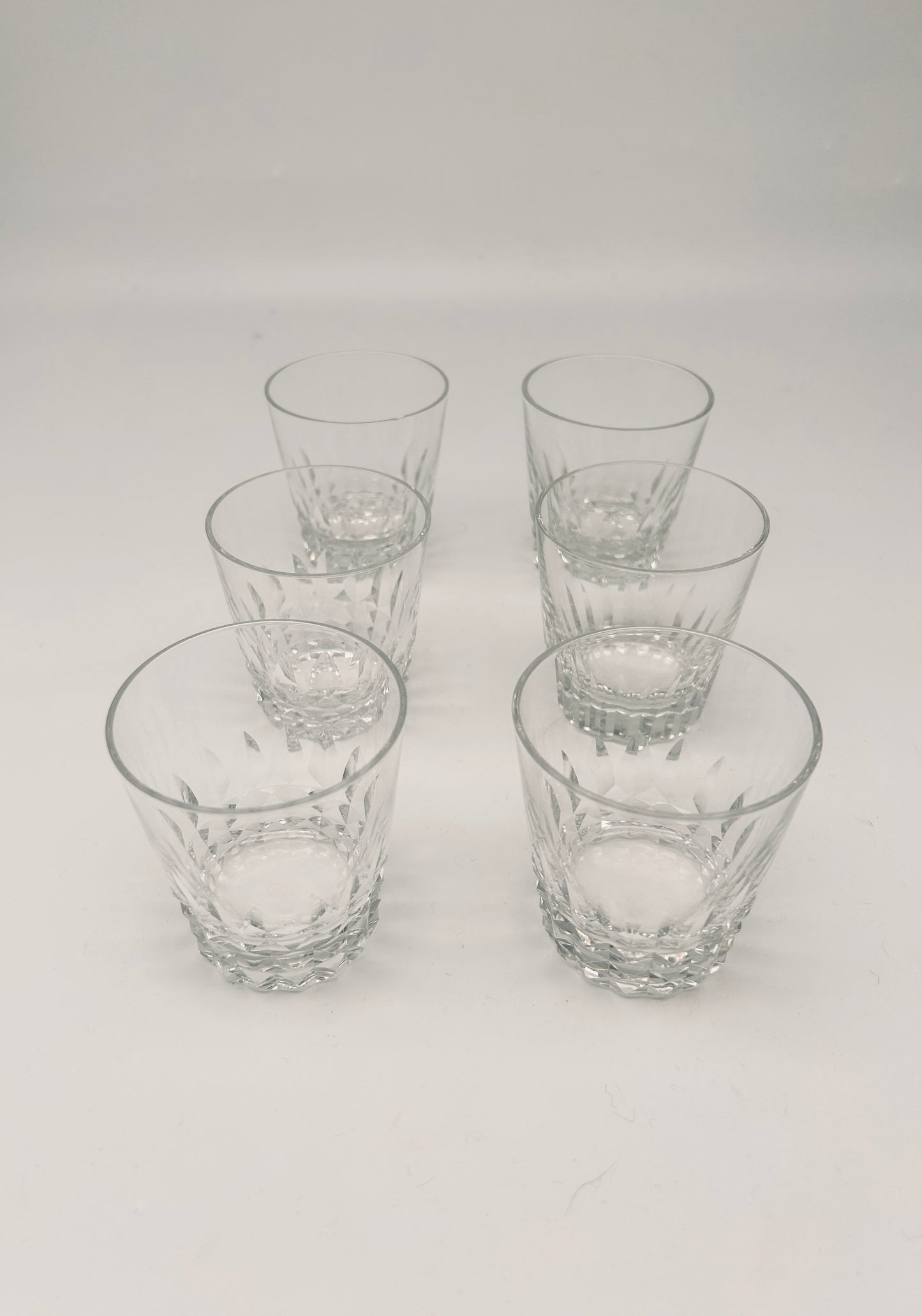 Verres en cristal, Picadilly, Baccarat, 70s