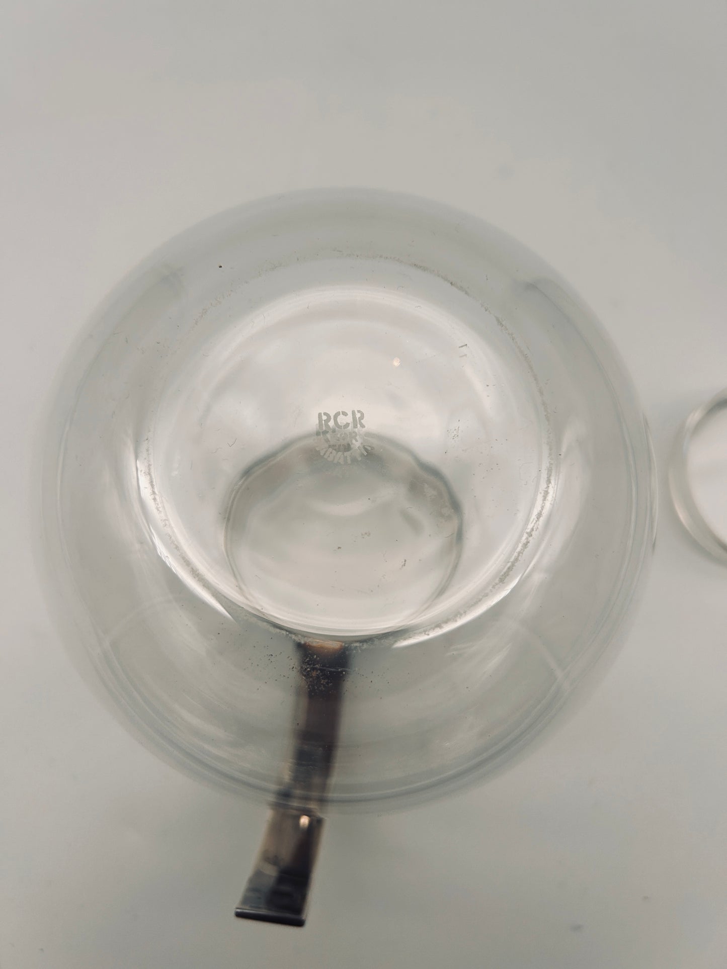 Carafe en verre et métal argenté, Ezilé, Lino Sabattini, 70s