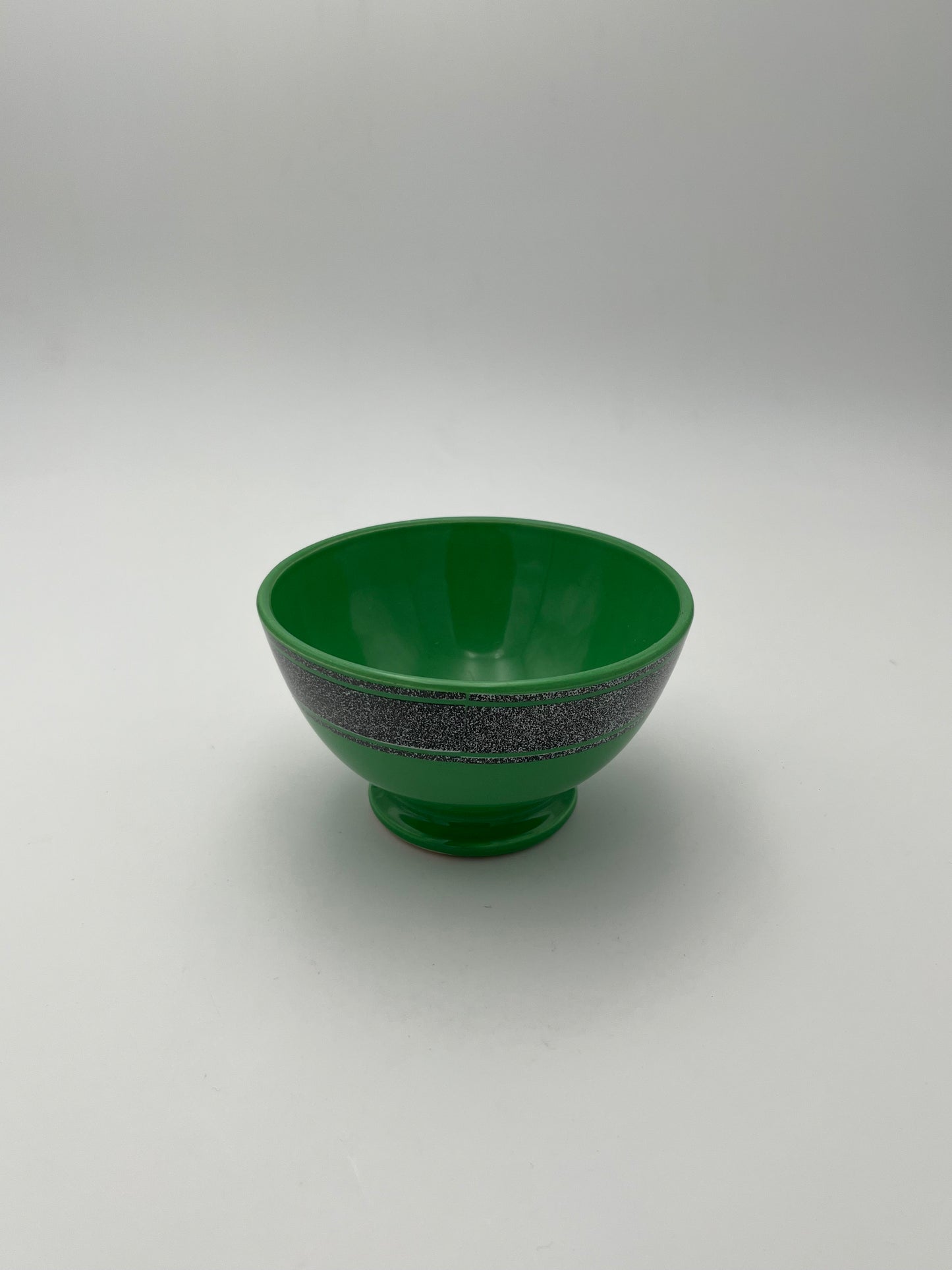 Bols vert céramique Daniel Hechter, Salins, France, 1980s