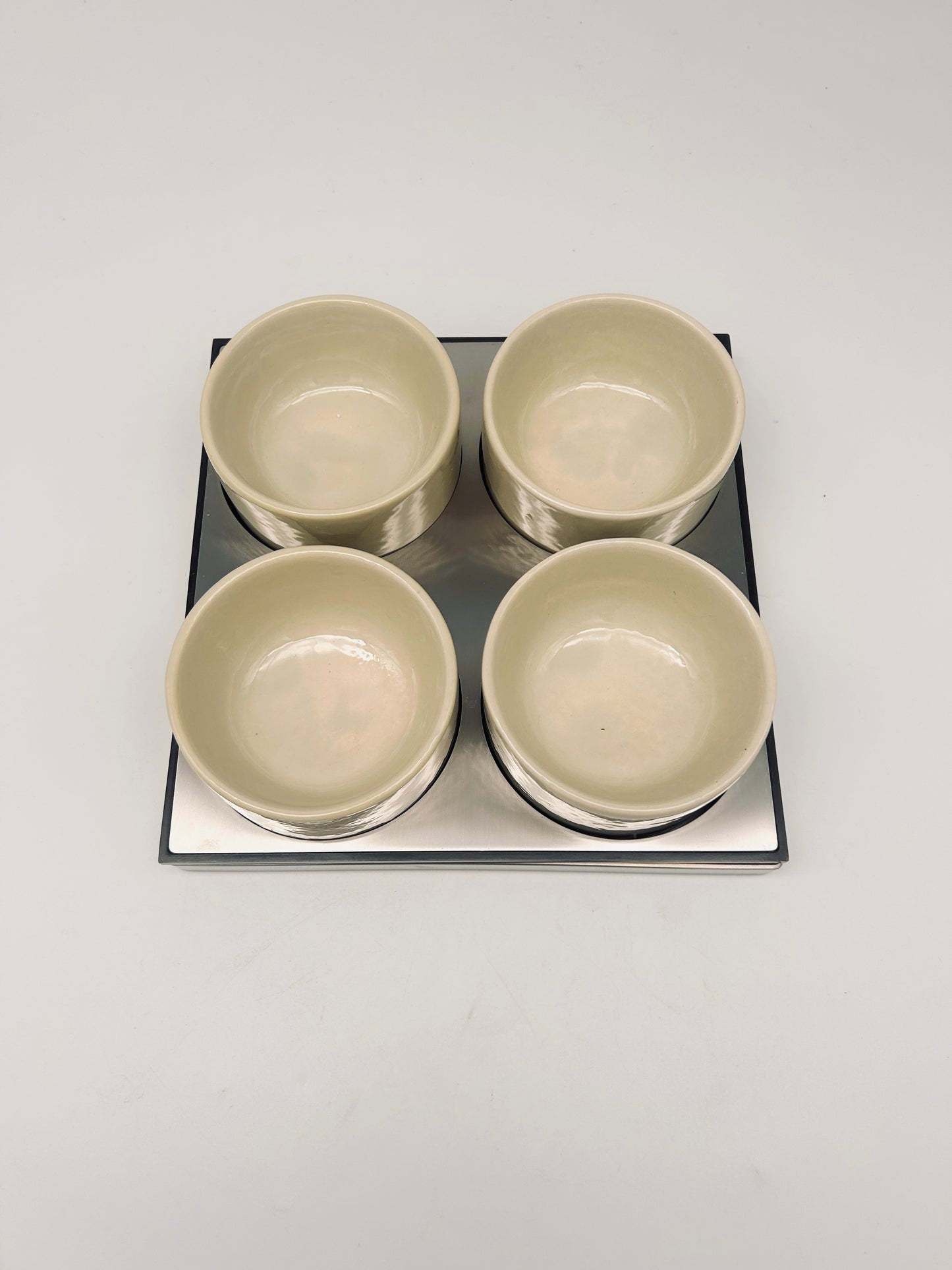 Plateau apéritif antipasti, Roberto Sambonet, ligne Scacchiera, 70s