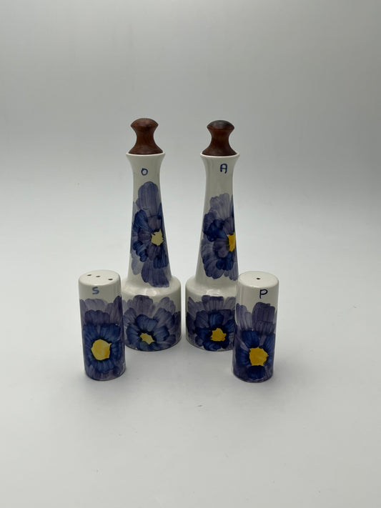 Set Condiments artisanal SIC, Italie, 70s