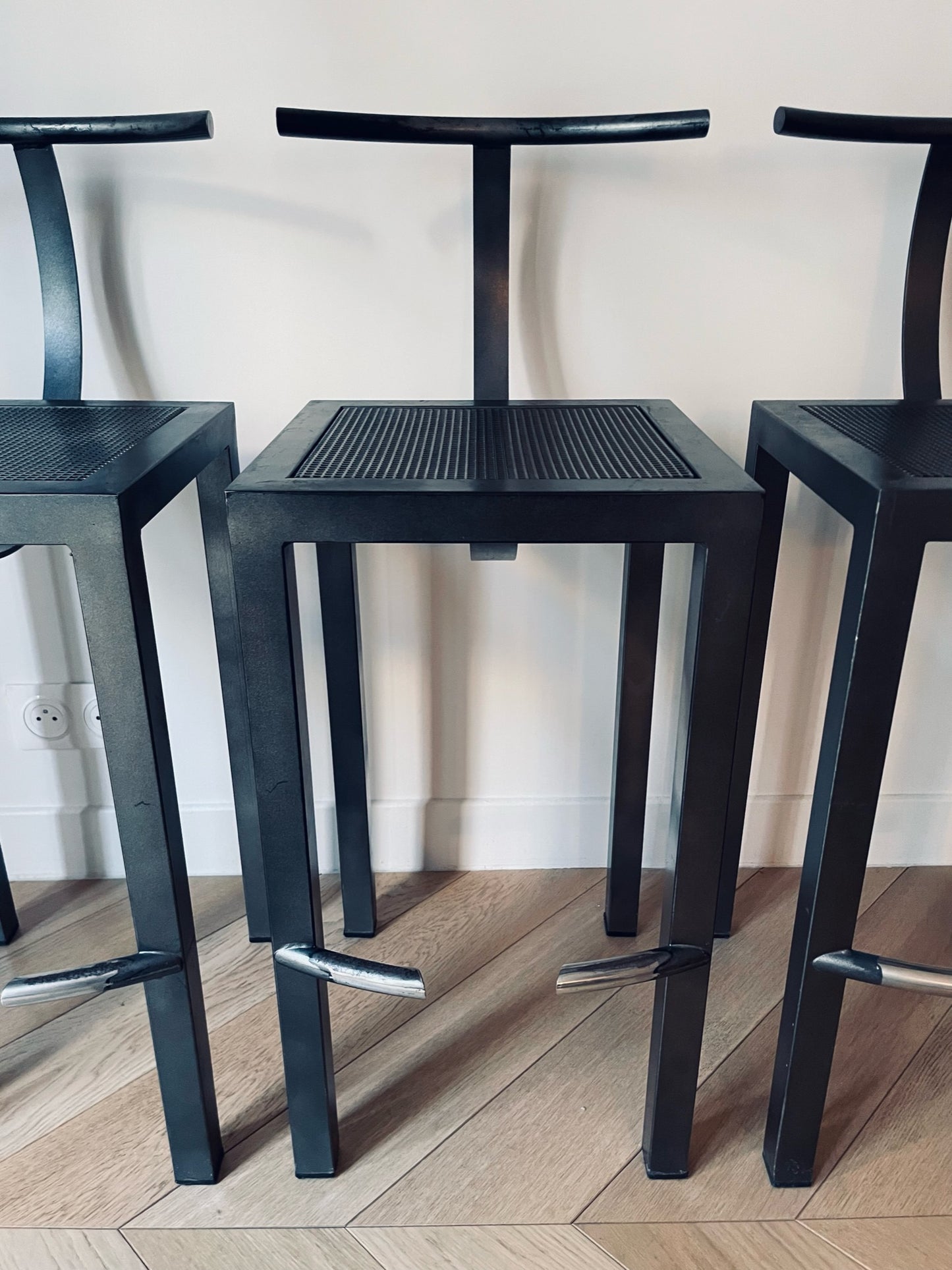 Tabourets hauts, Sarapis, Philippe Starck, Driade, 80s