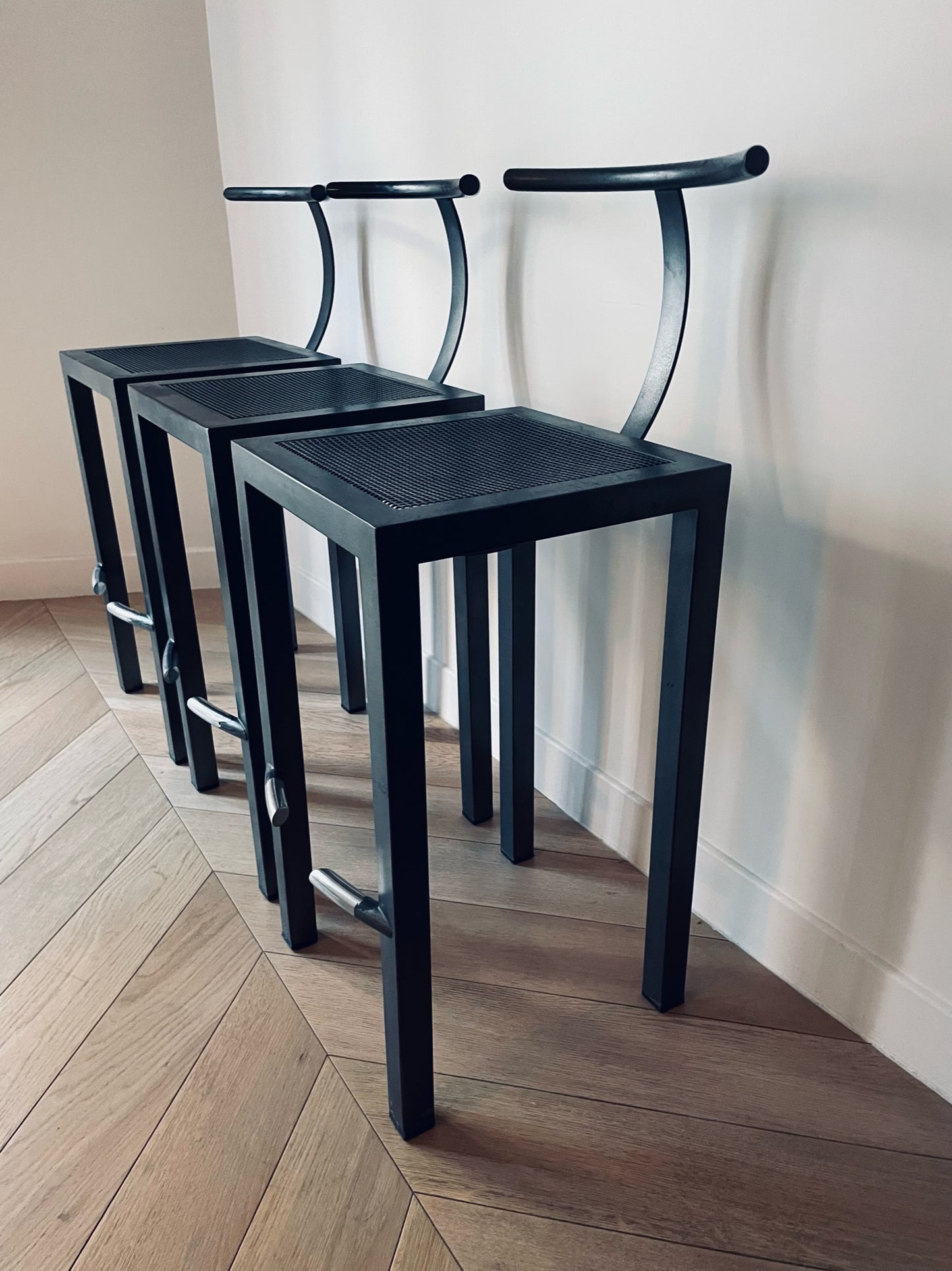 Tabourets hauts, Sarapis, Philippe Starck, Driade, 80s