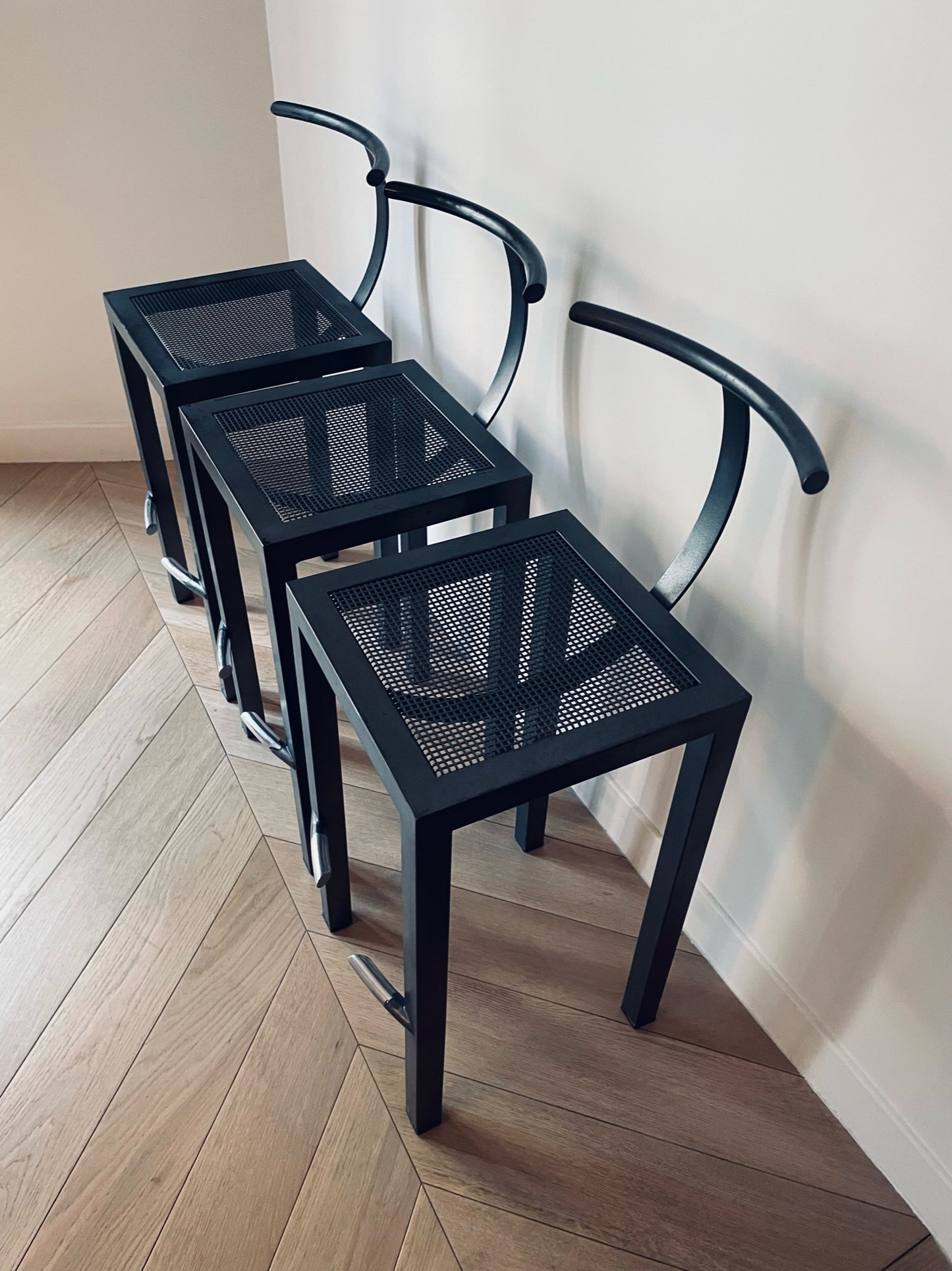 Tabourets hauts, Sarapis, Philippe Starck, Driade, 80s