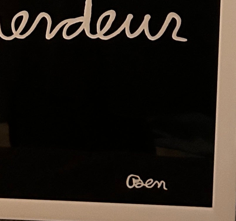 Lithographie, "Je suis un emmerdeur", Ben