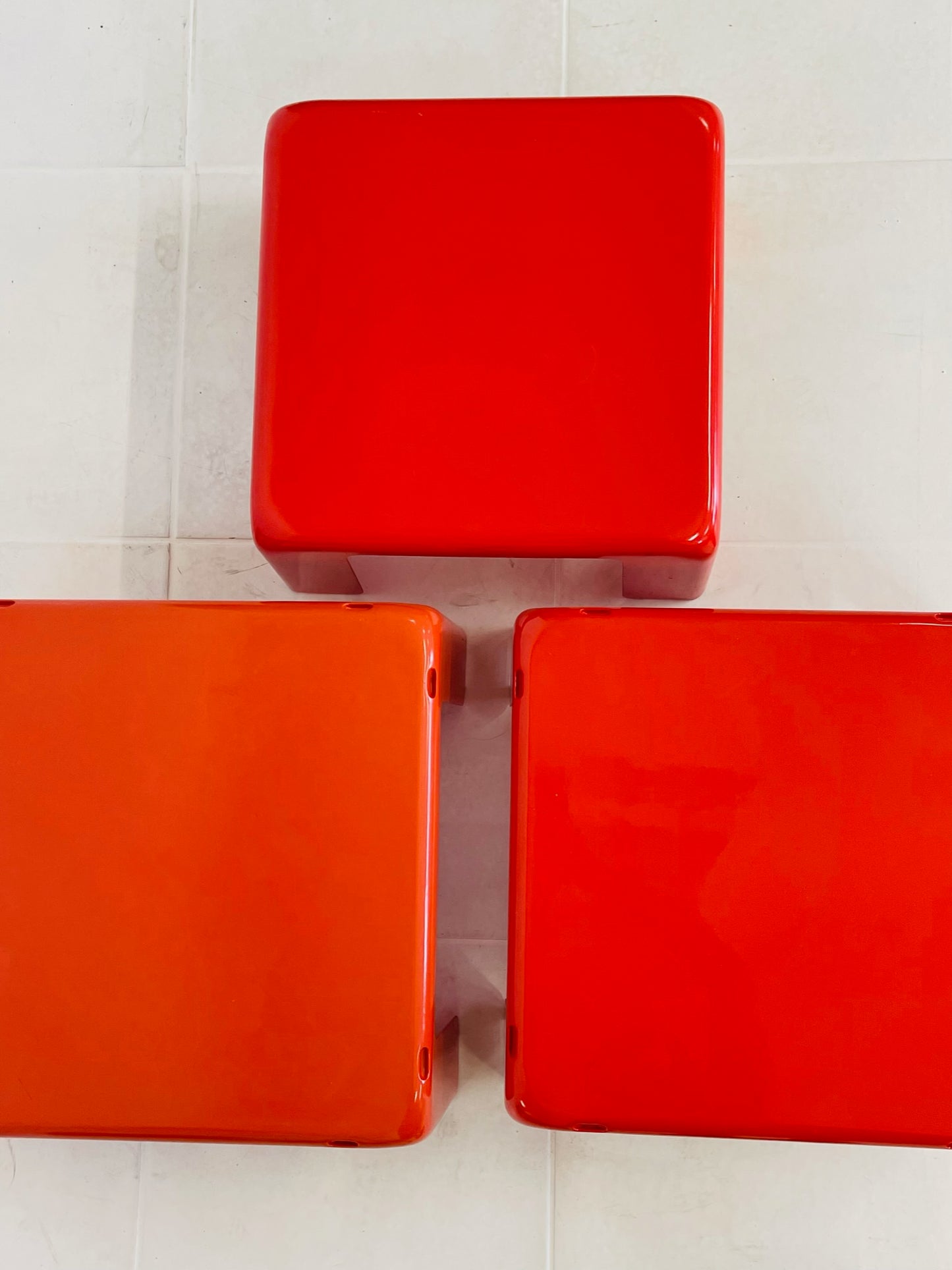 Trois tables basses, Mario Bellini, C&BItalia, 70s