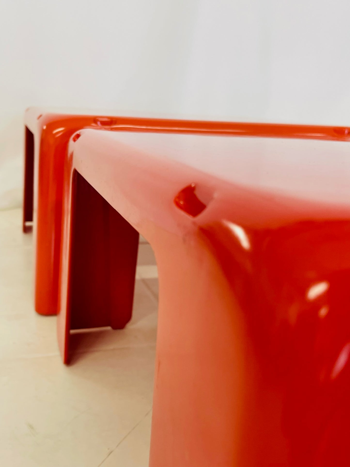 Trois tables basses, Mario Bellini, C&BItalia, 70s