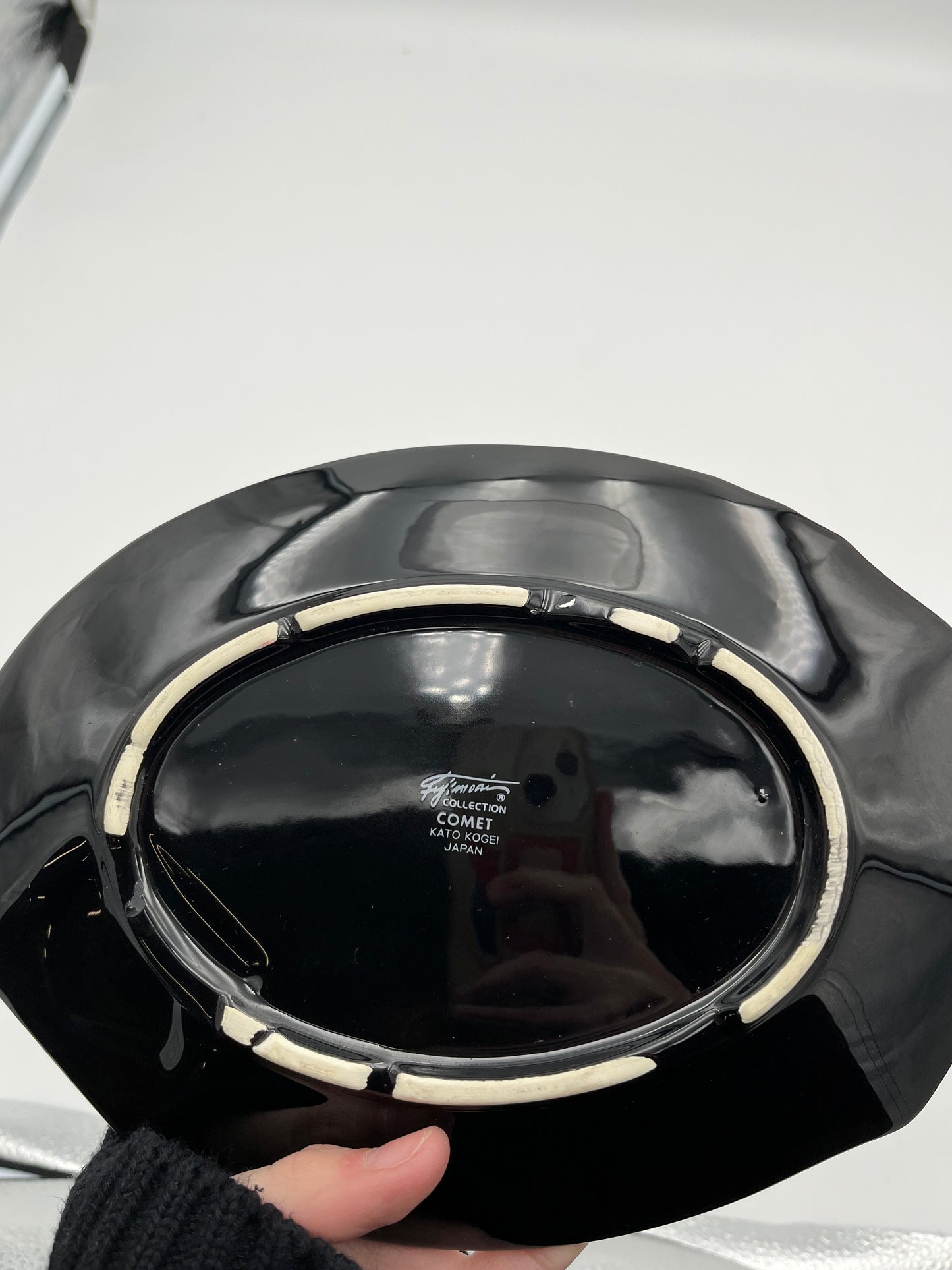 Set of 4 postmodern plates, Kato Kogei, Fujimori, Japan, 80s