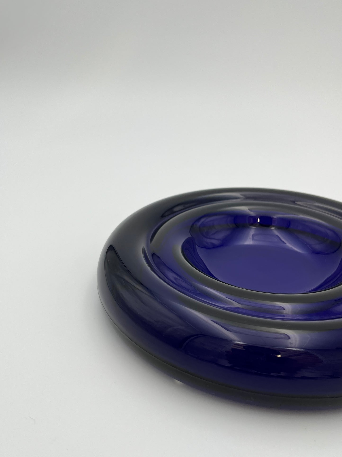 Vide-Poches 'Delos' Bleu, Danese Milano, E. Mari, Italy, 80s