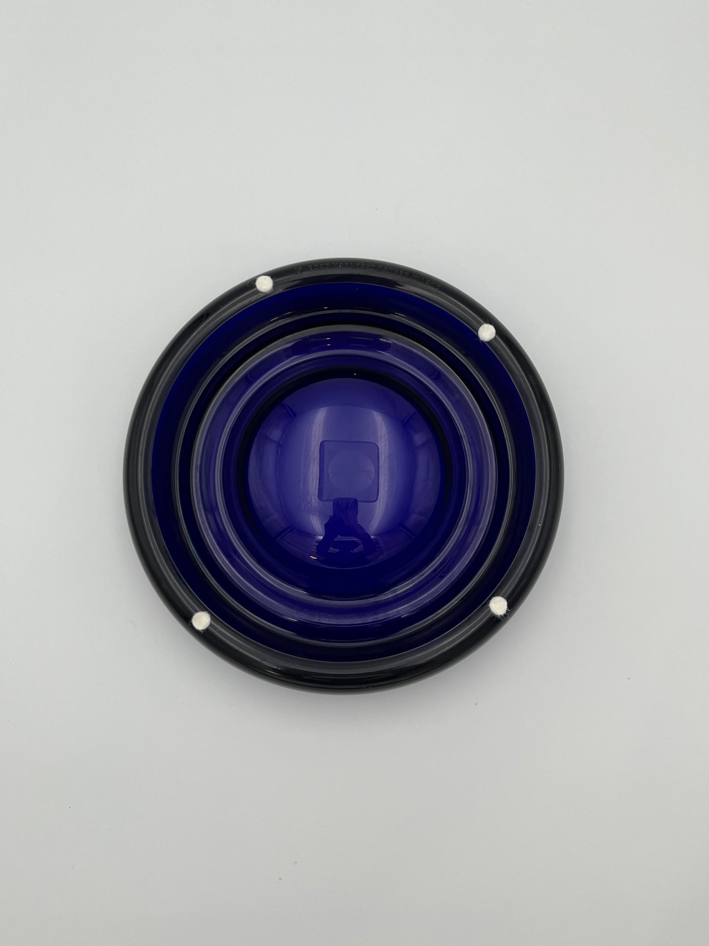 Vide-Poches 'Delos' Bleu, Danese Milano, E. Mari, Italy, 80s
