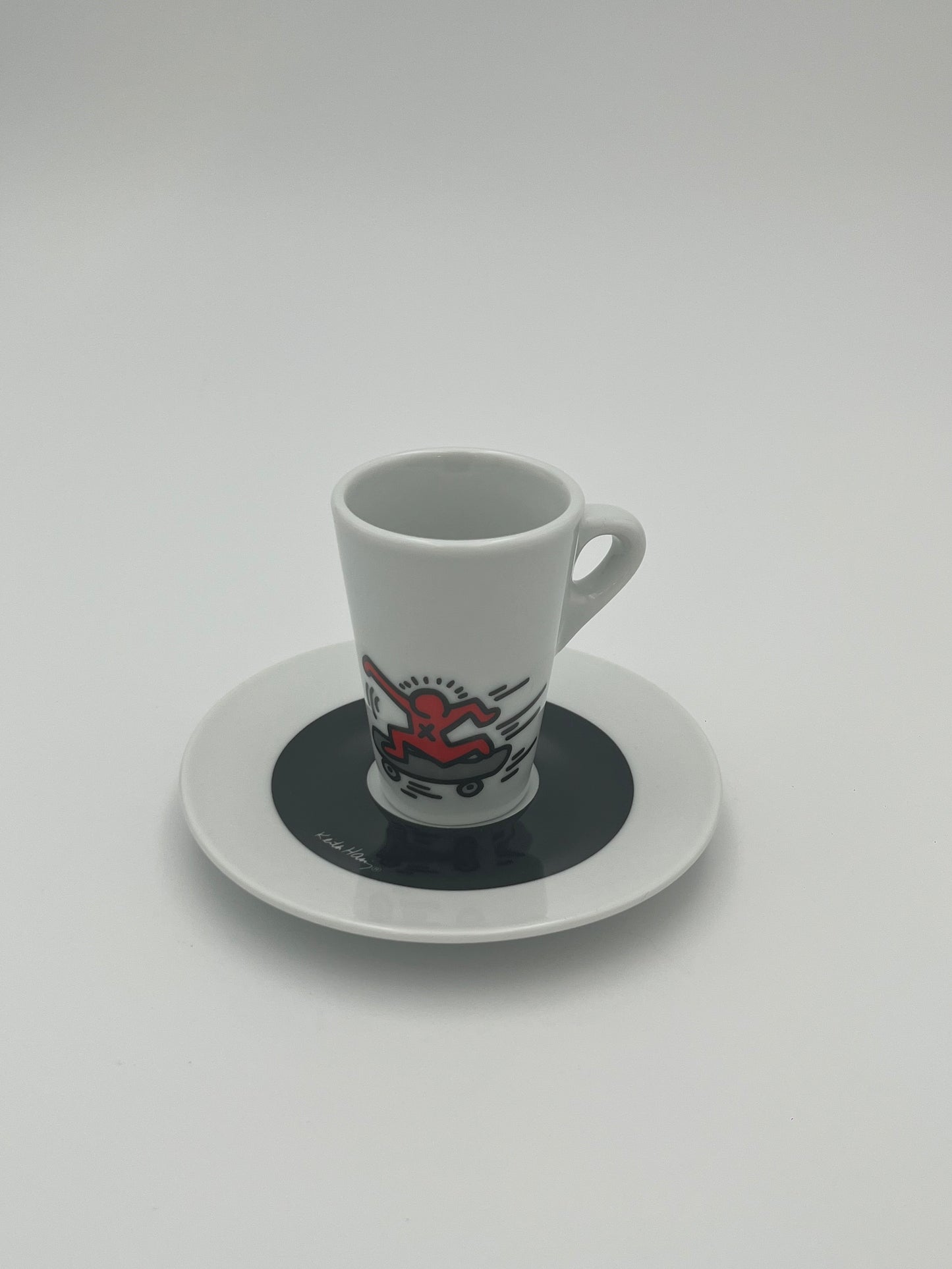 Tasses à Café porcelaine, Tognana, Keith Haring, Italie, 2007