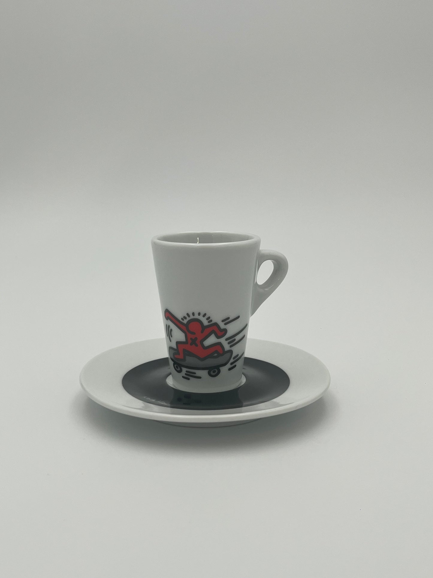 Tasses à Café porcelaine, Tognana, Keith Haring, Italie, 2007
