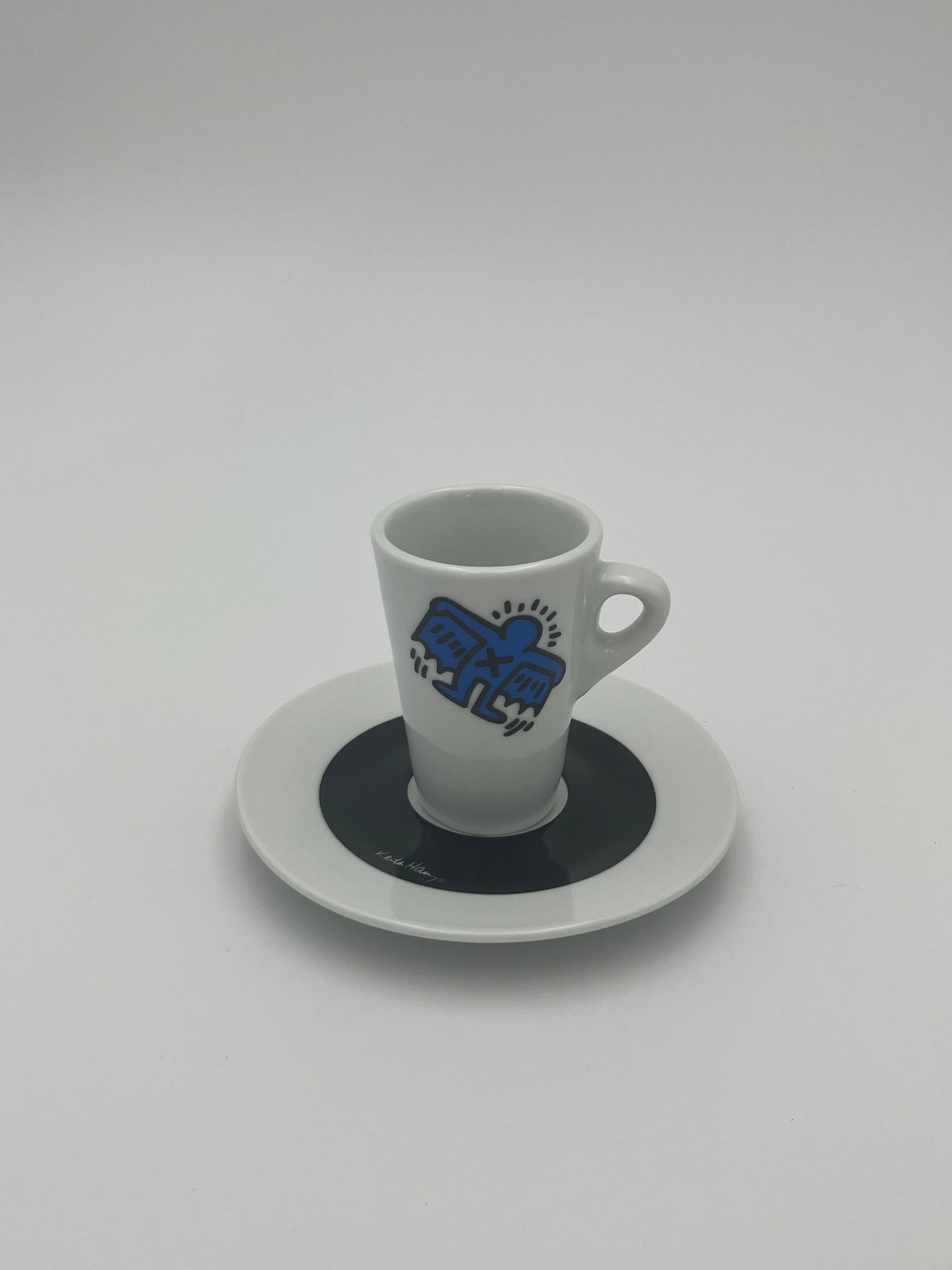 Tasses à Café porcelaine, Tognana, Keith Haring, Italie, 2007