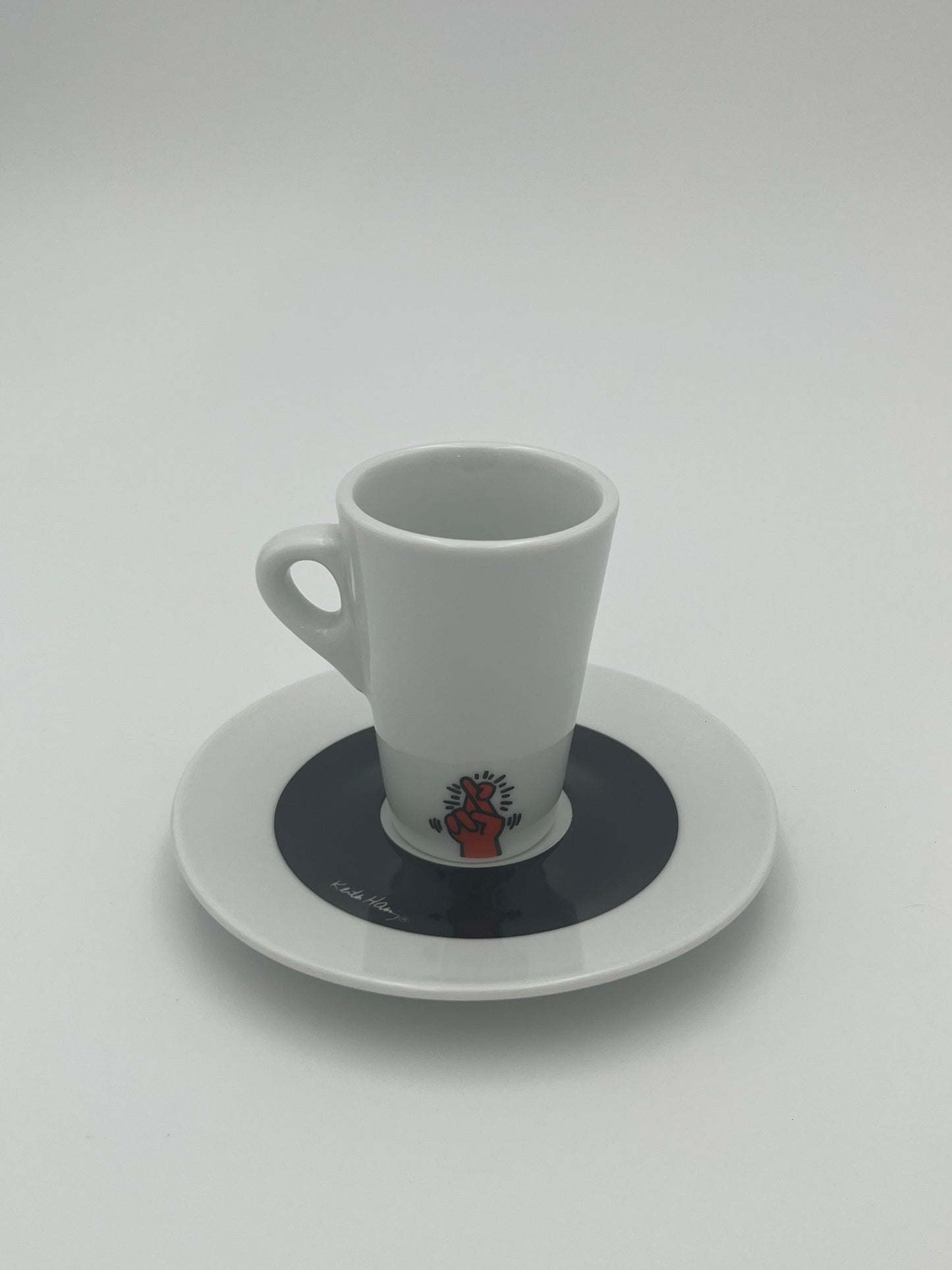 Tasses à Café porcelaine, Tognana, Keith Haring, Italie, 2007