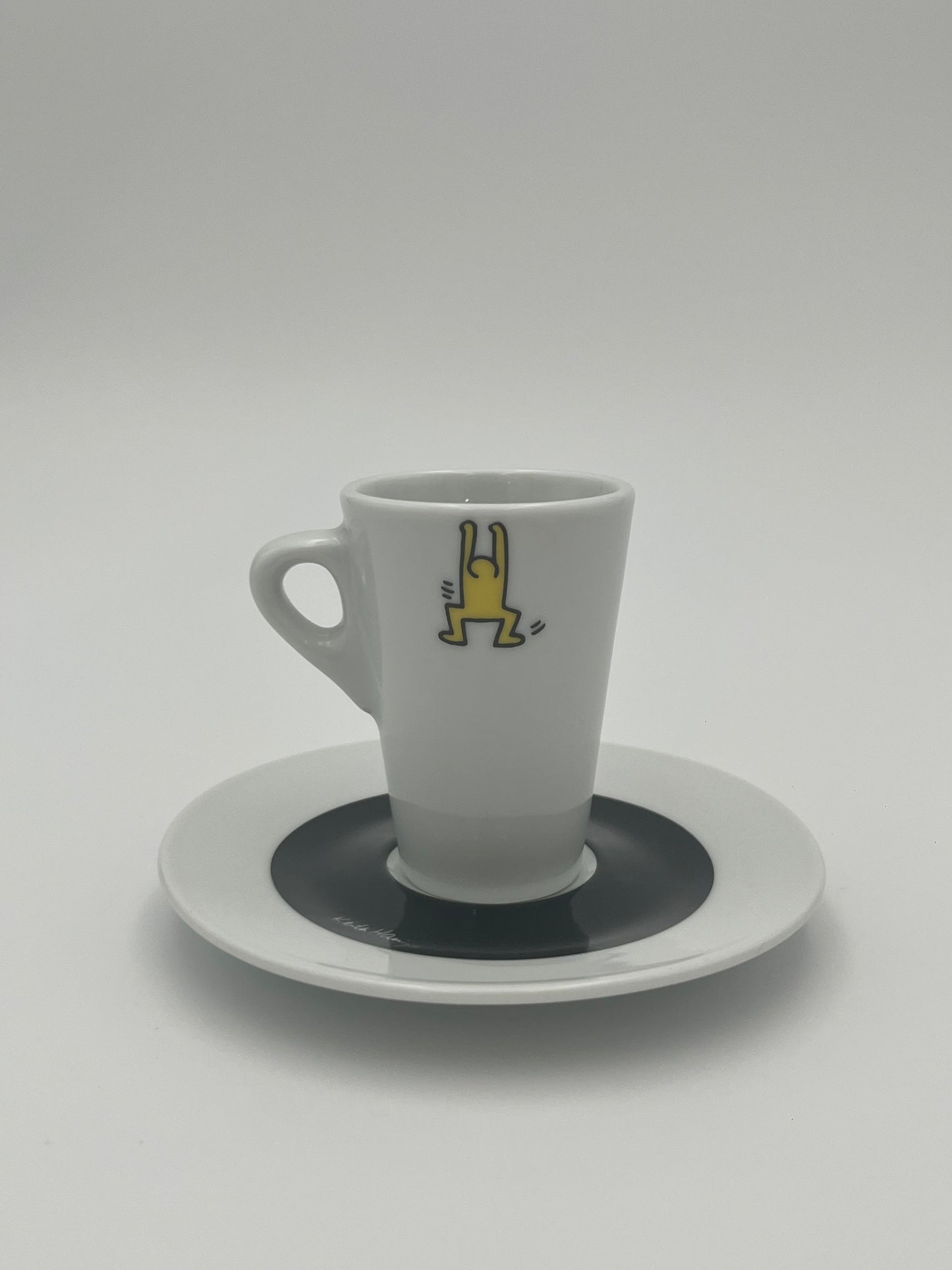 Tasses à Café porcelaine, Tognana, Keith Haring, Italie, 2007