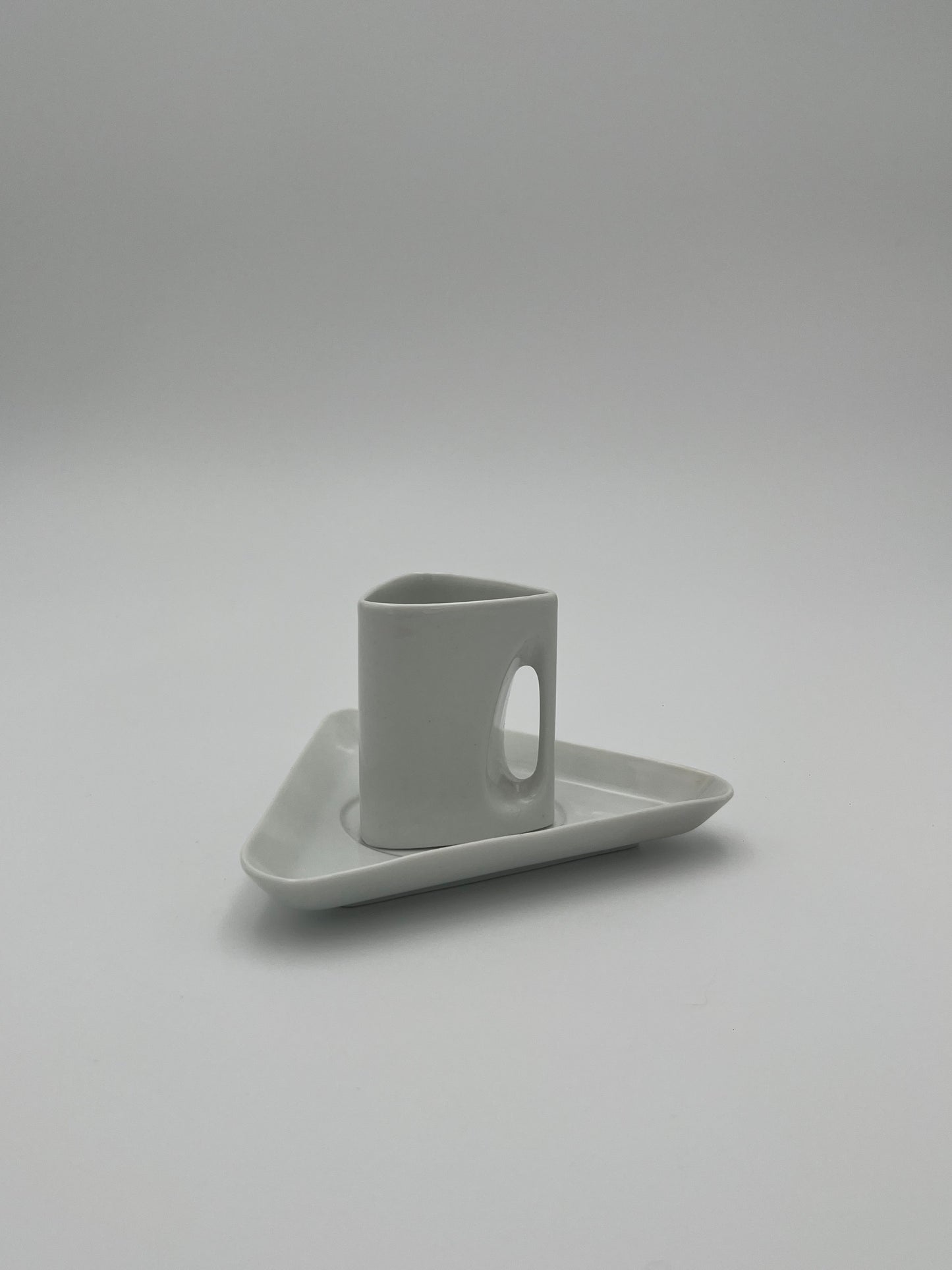 Set à Café post moderniste, Pâtes et Emaux de Limoges, France, 1970s