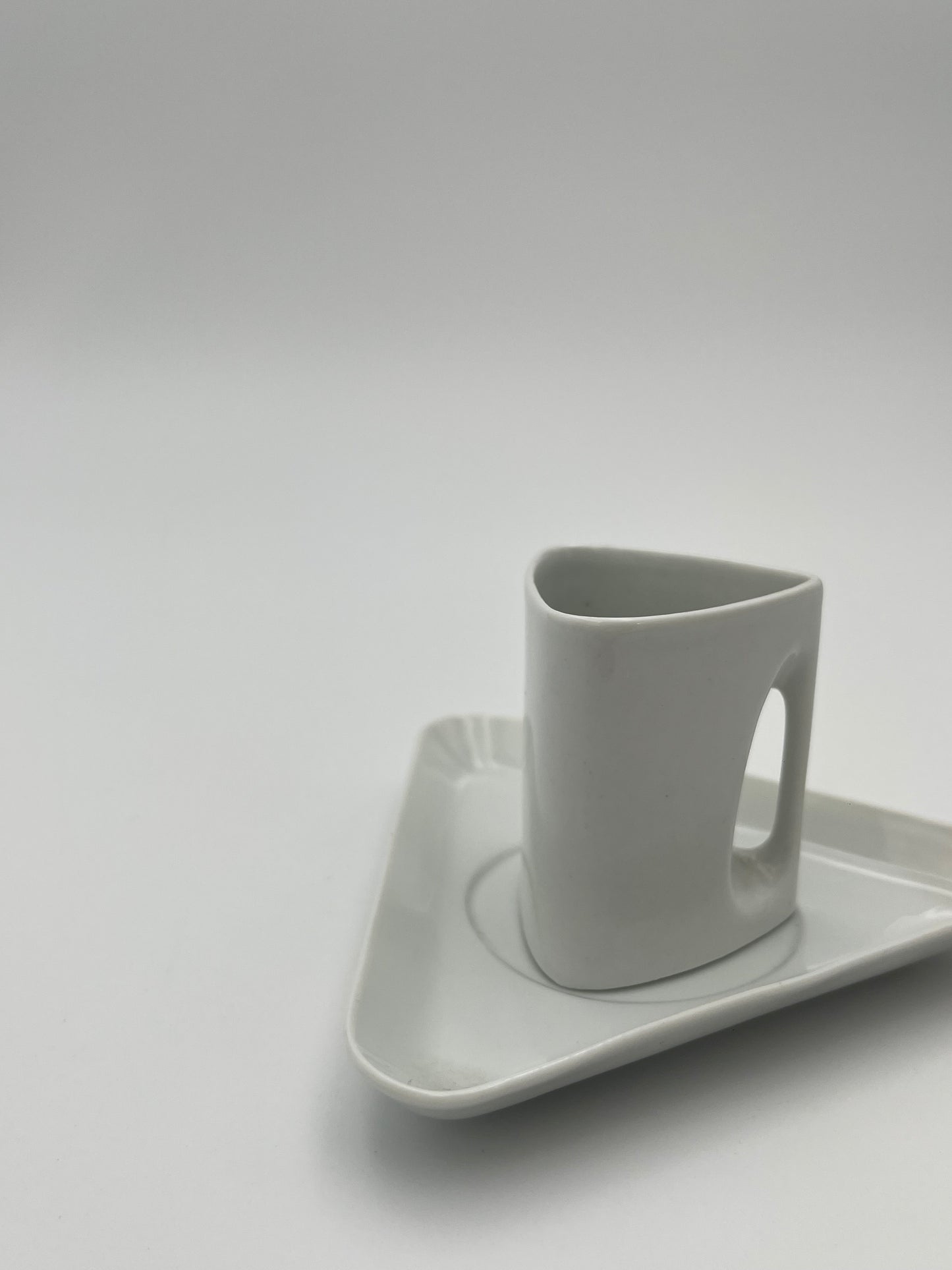 Set à Café post moderniste, Pâtes et Emaux de Limoges, France, 1970s