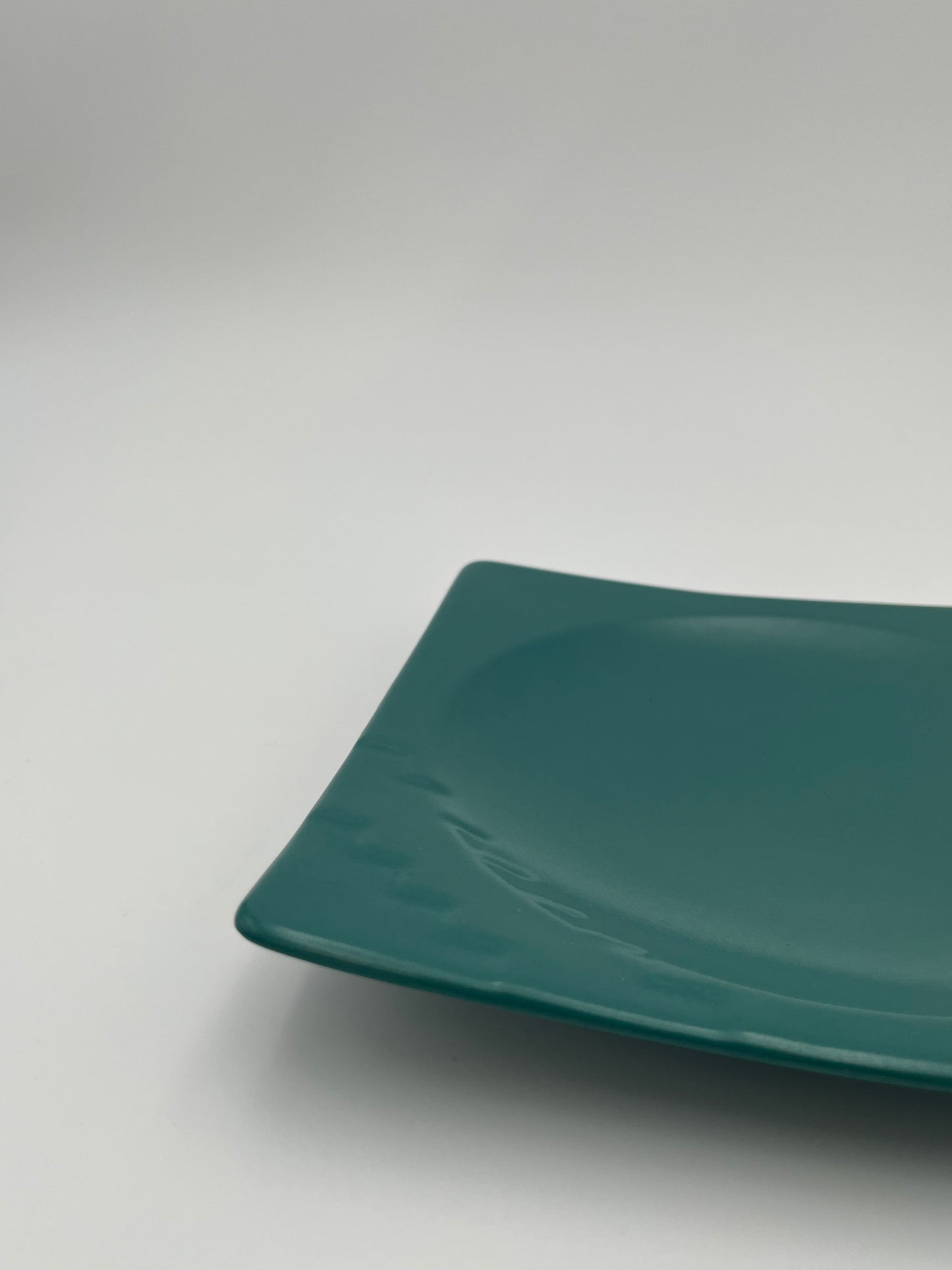 Assiettes Bleu Canard, Salins Studio, France, 80s