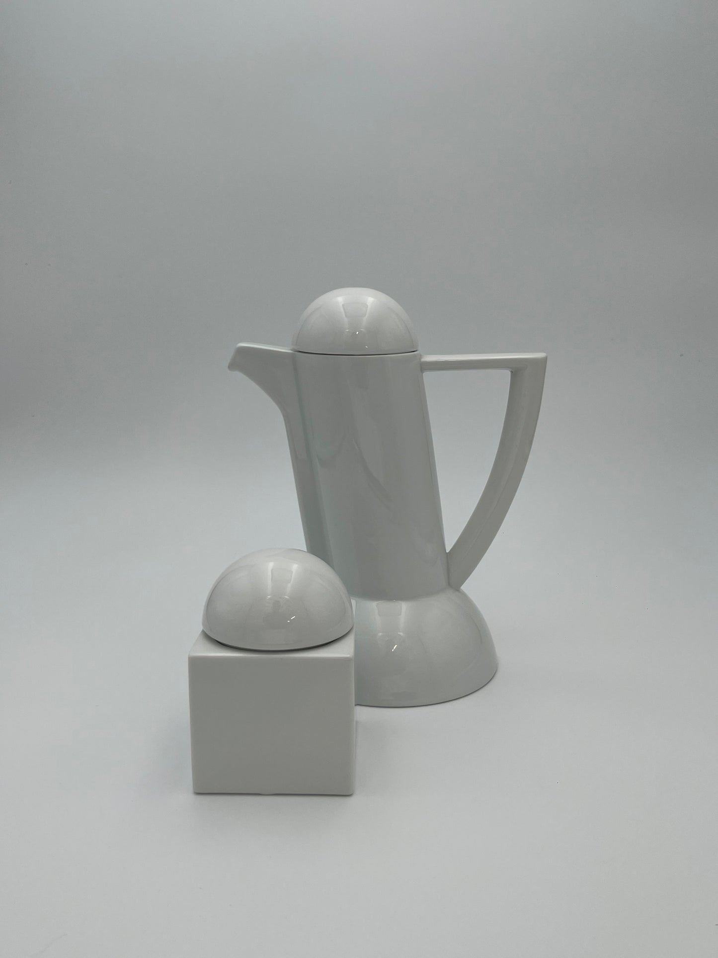 Set Sucrier & Cafetière Arzberg Céramique, Allemagne, 80s
