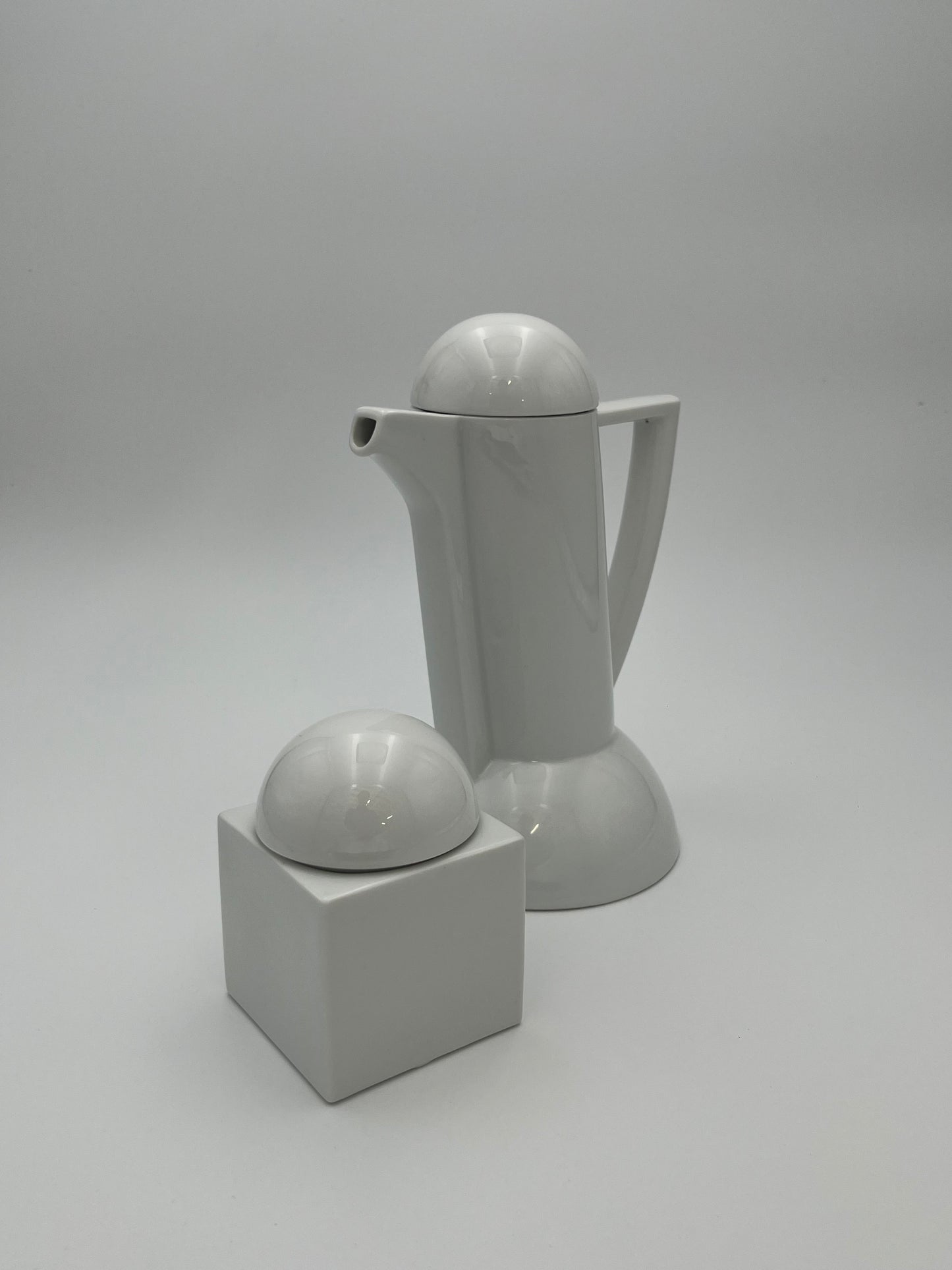 Set Sucrier & Cafetière Arzberg Céramique, Allemagne, 80s