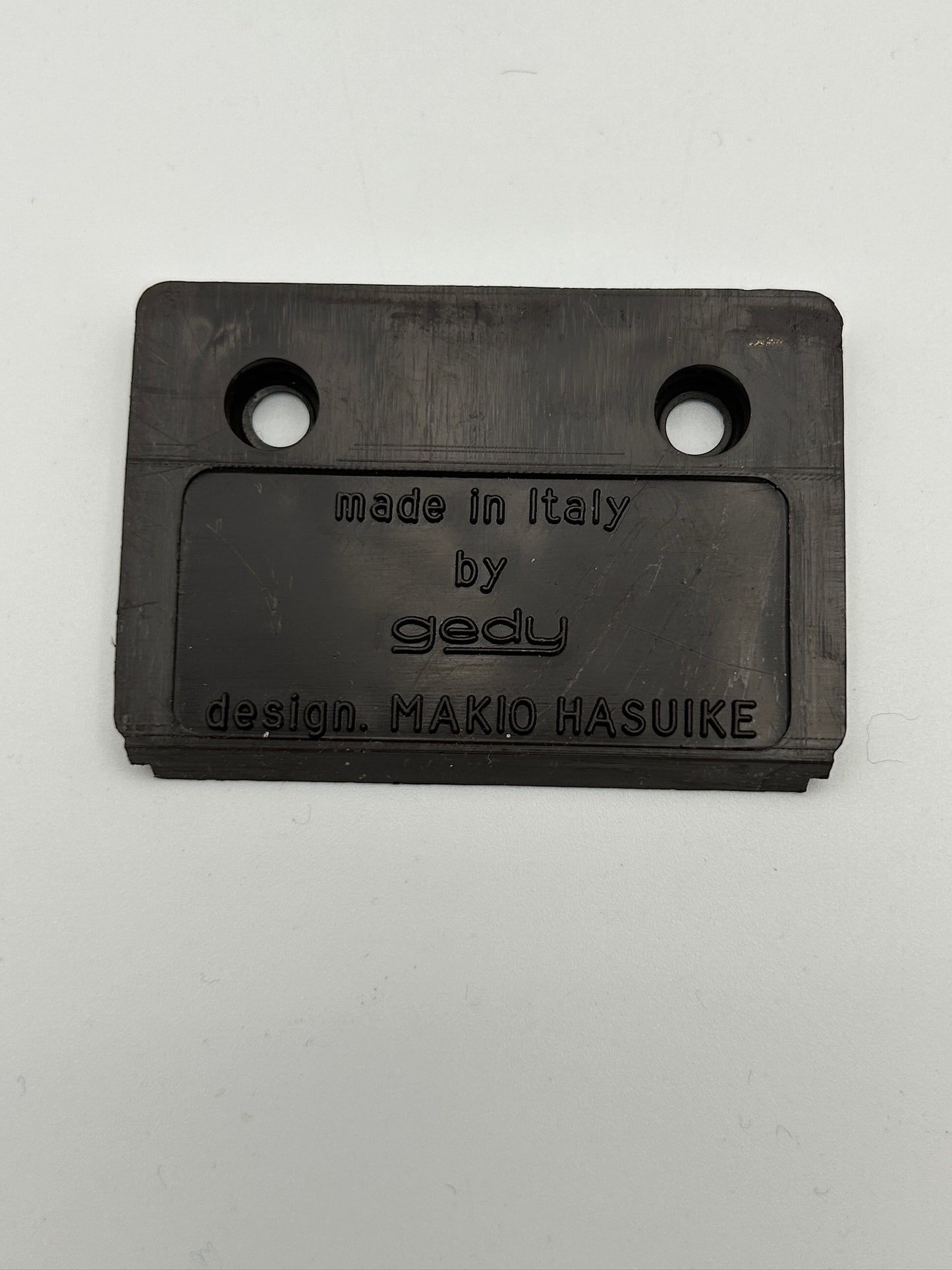 Duo de patères en ABS marron, Makio Hasuike, GEDY, 70s