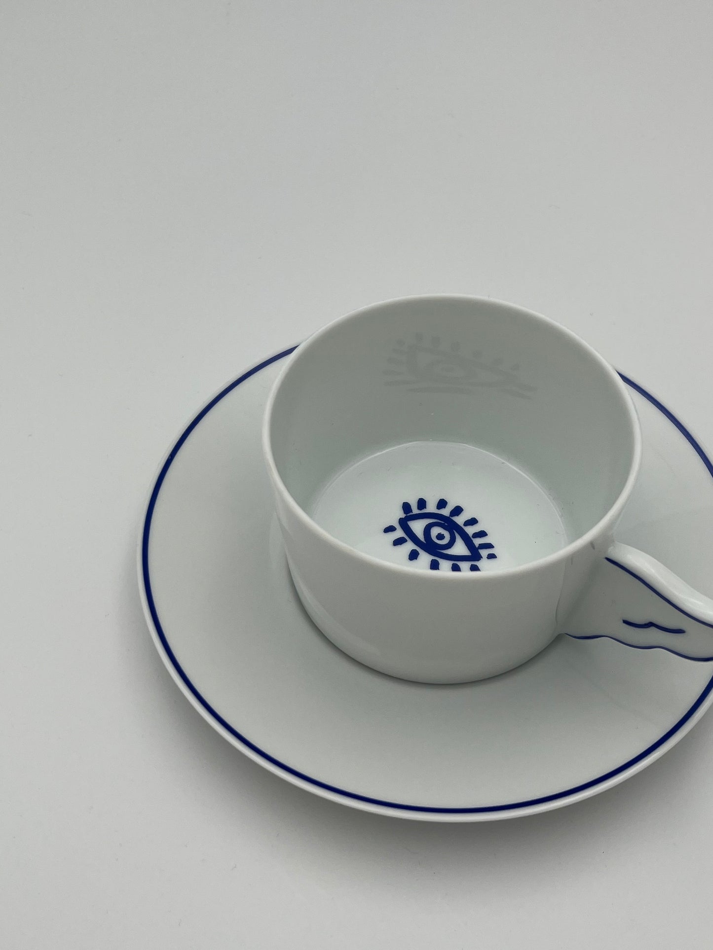 Tasses à Café et Thé, Ancienne Manufacture Royale de Limoges, J-C. Castelbajac, France, 2000s