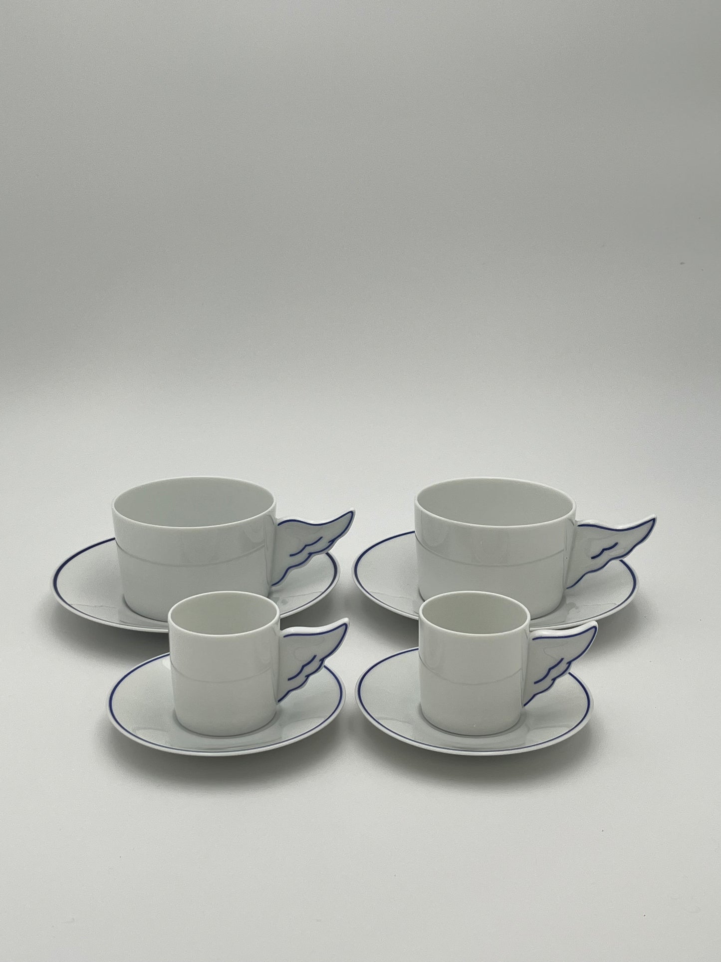 Tasses à Café et Thé, Ancienne Manufacture Royale de Limoges, J-C. Castelbajac, France, 2000s