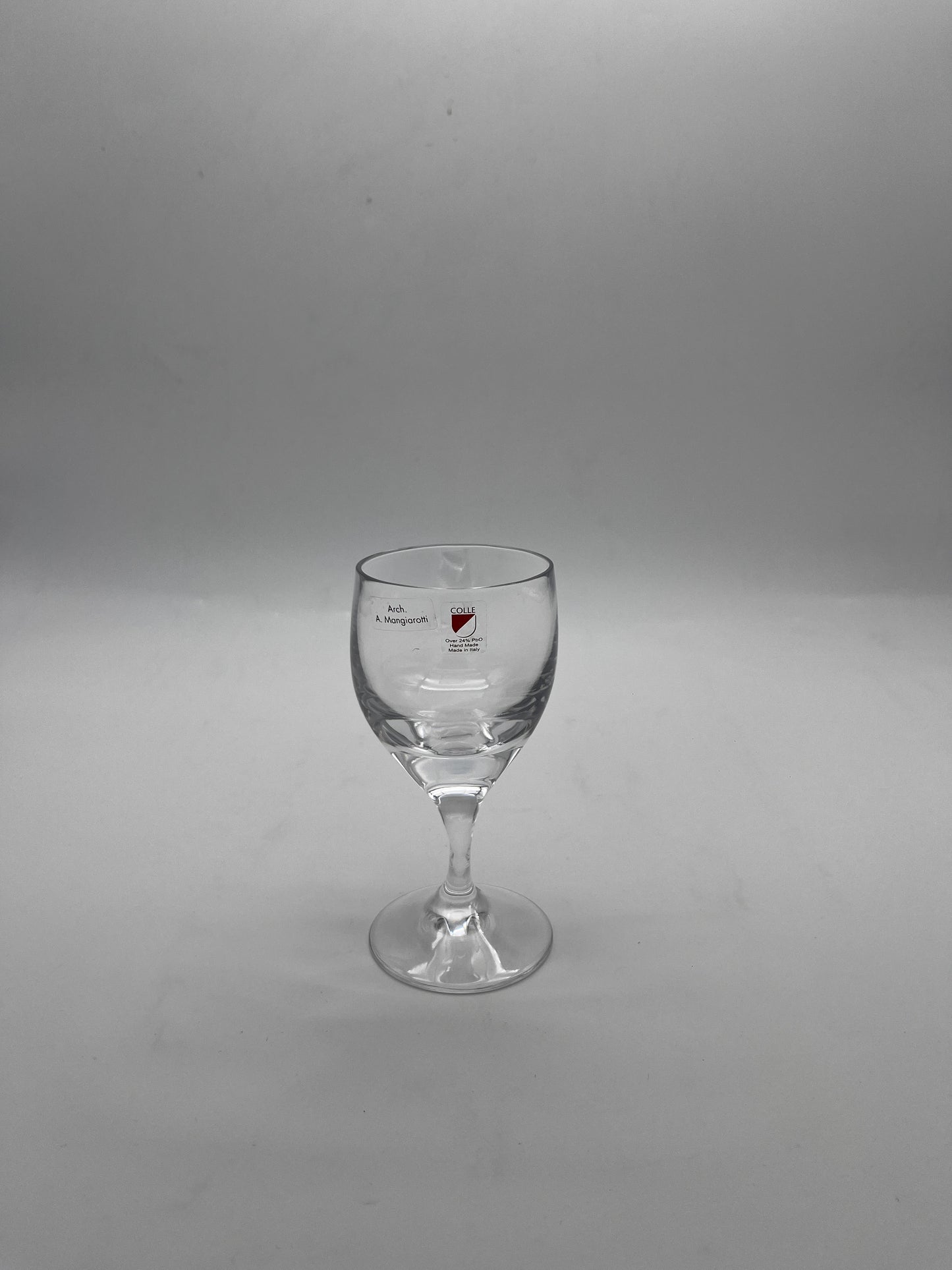 Verres à eau en cristal, Angelo Mangiarotti, Il Colle, 70s