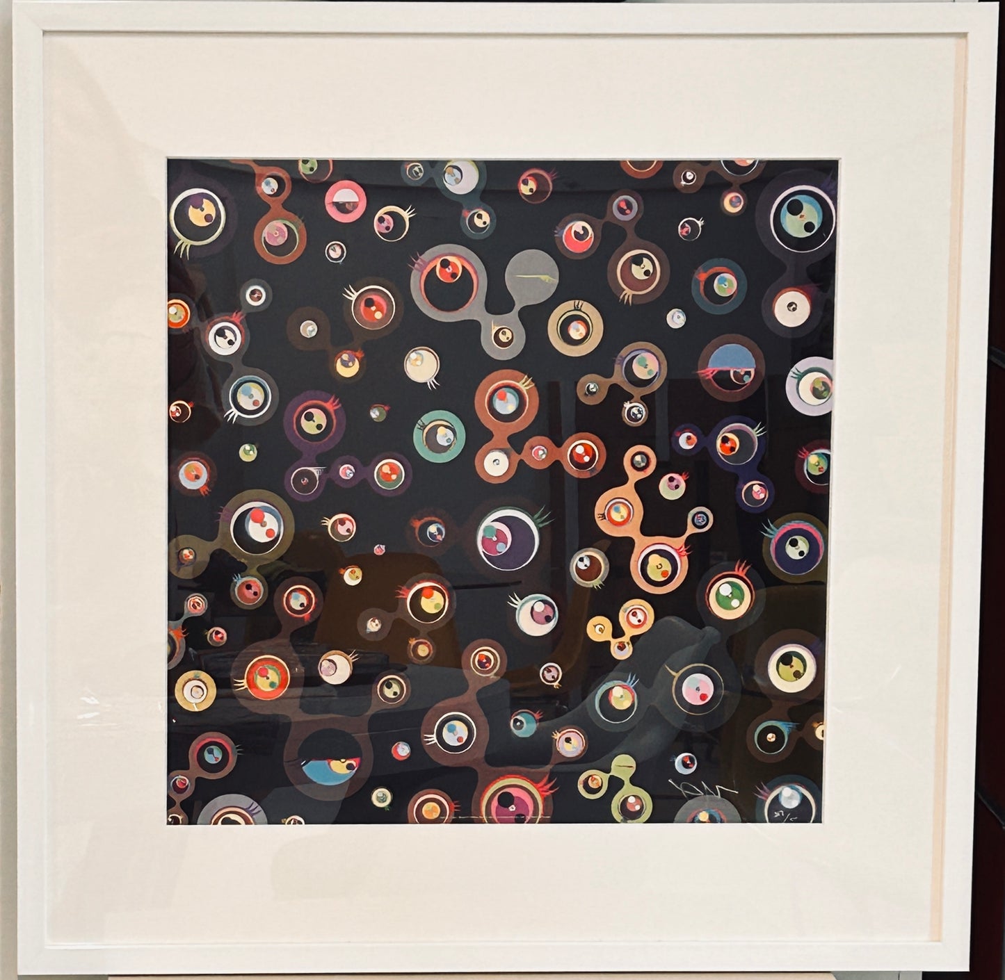 Lithographie, Jelly fish eyes noir, Takashi Murakami
