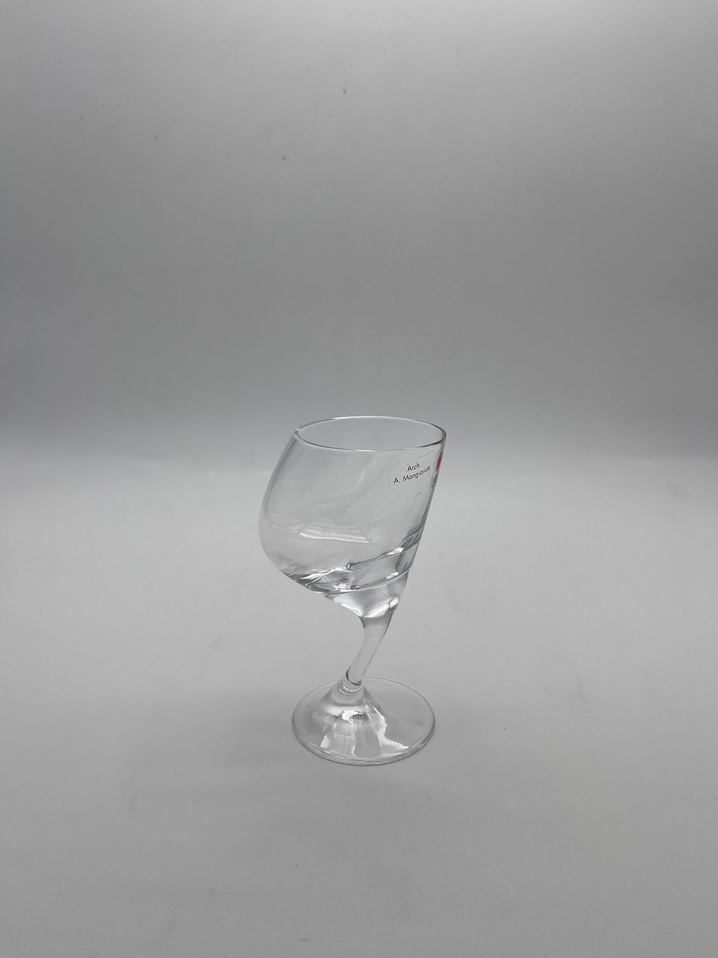 Verres à eau en cristal, Angelo Mangiarotti, Il Colle, 70s