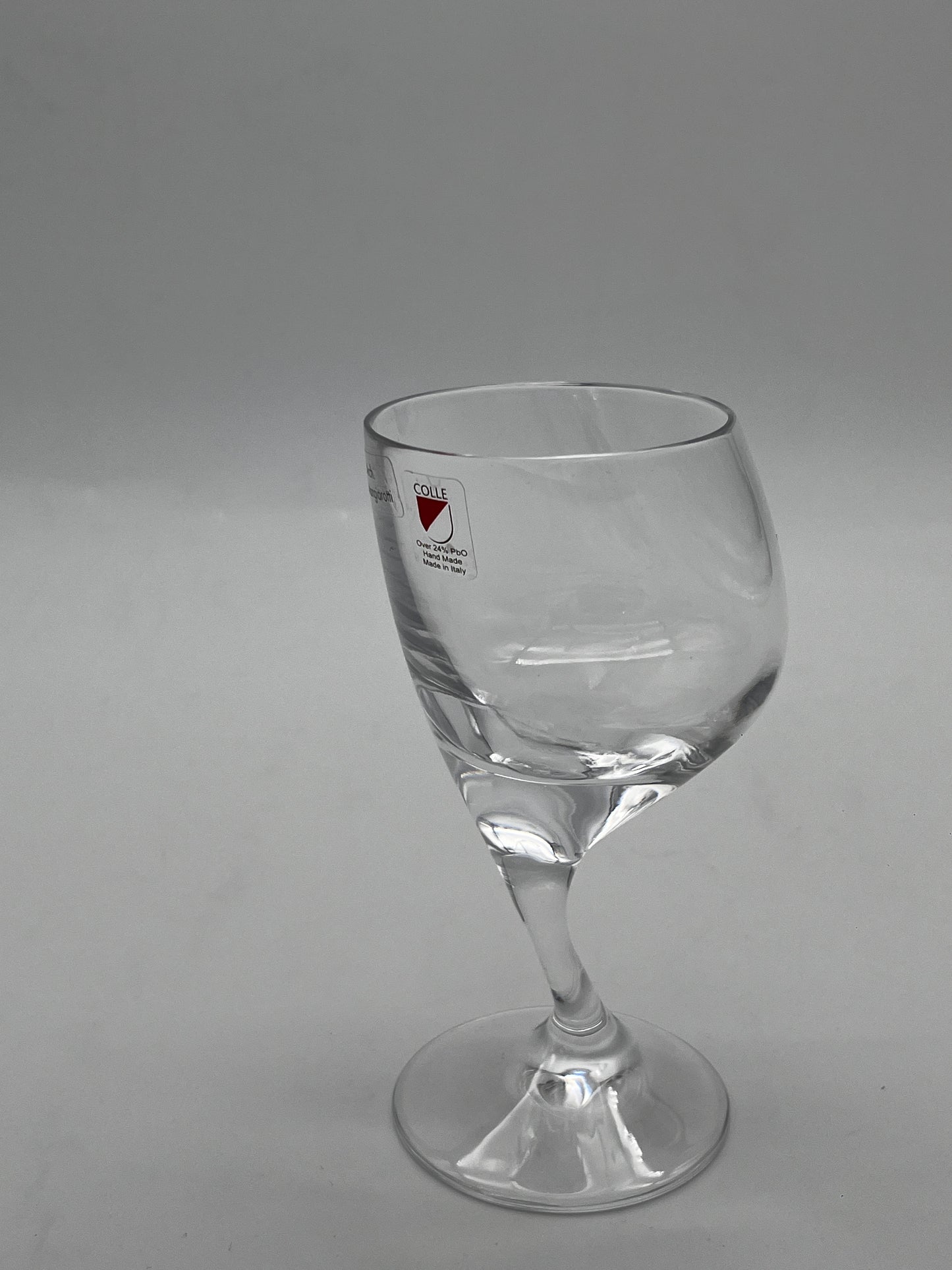 Verres à eau en cristal, Angelo Mangiarotti, Il Colle, 70s