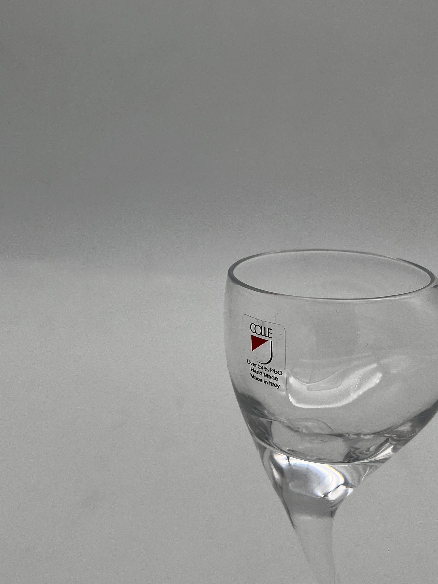 Verres à liqueur en cristal, Angelo Mangiarotti, Il Colle, 60s