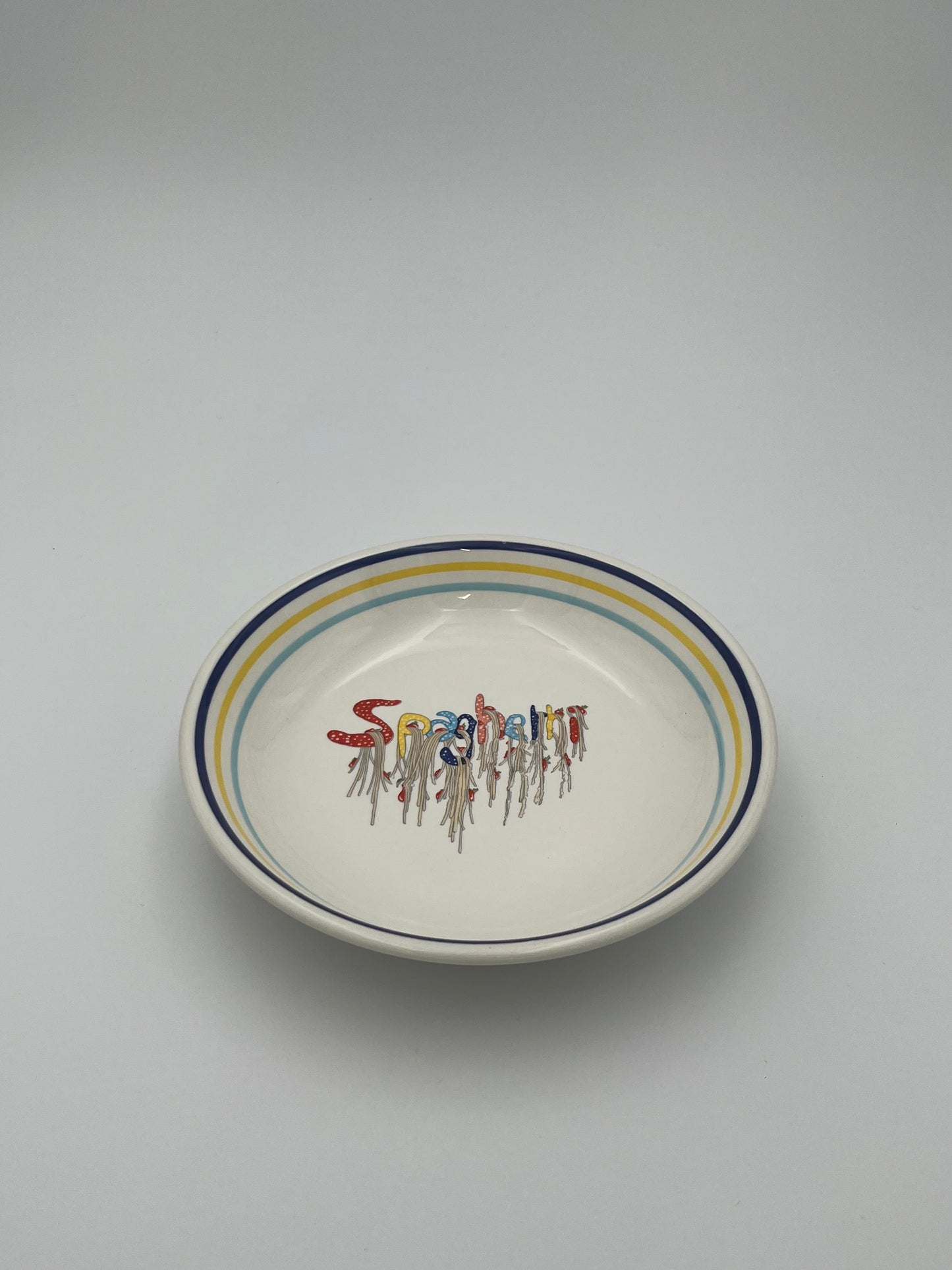 Set Assiettes et plat 'Spaghetti', CCC, Italy, 70s