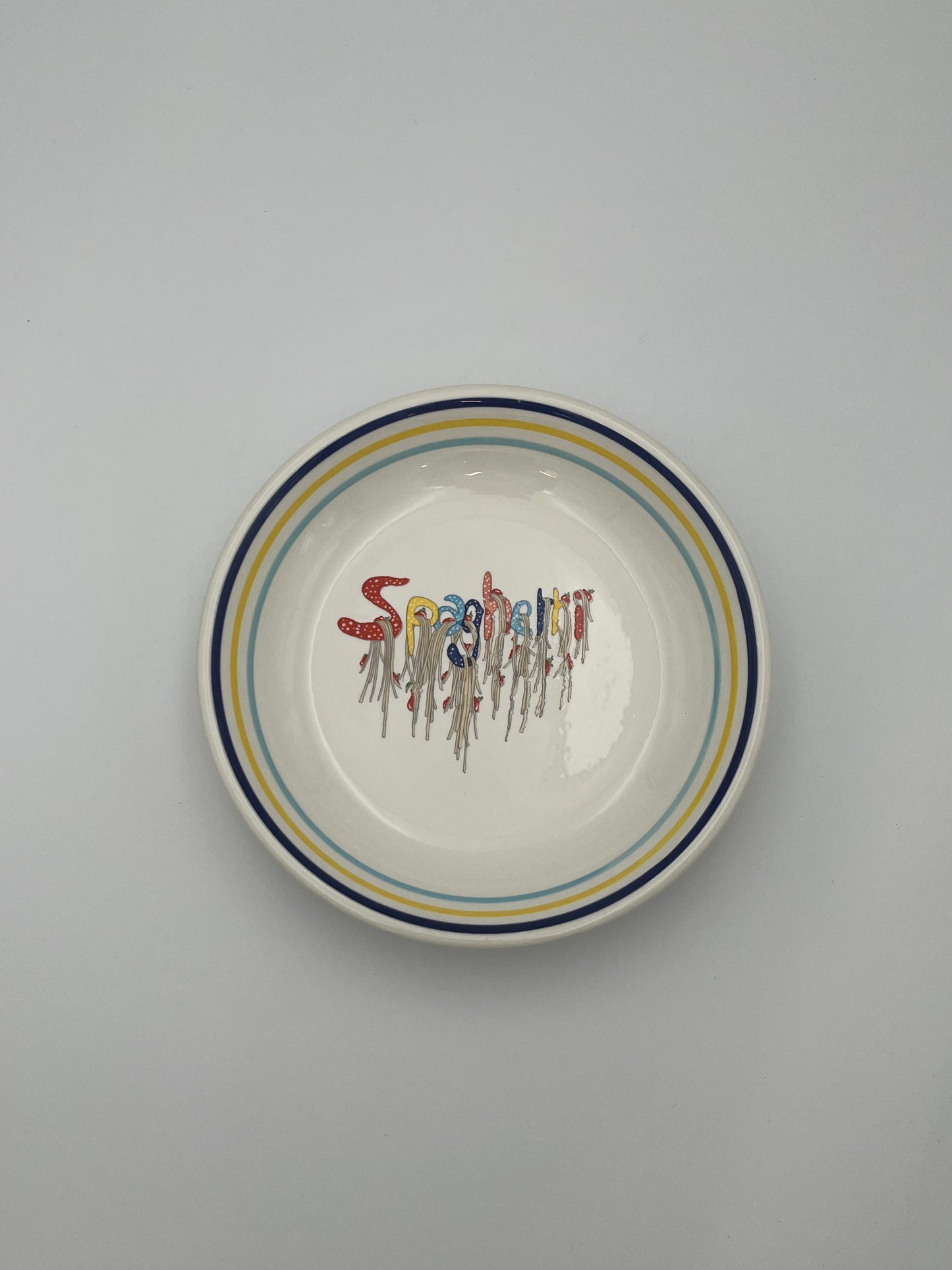 Set Assiettes et plat 'Spaghetti', CCC, Italy, 70s