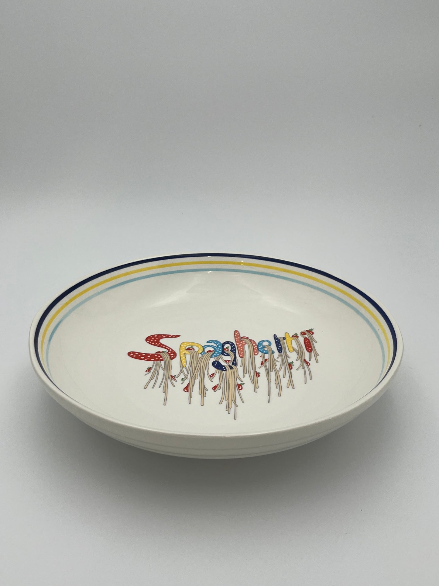 Set Assiettes et plat 'Spaghetti', CCC, Italy, 70s