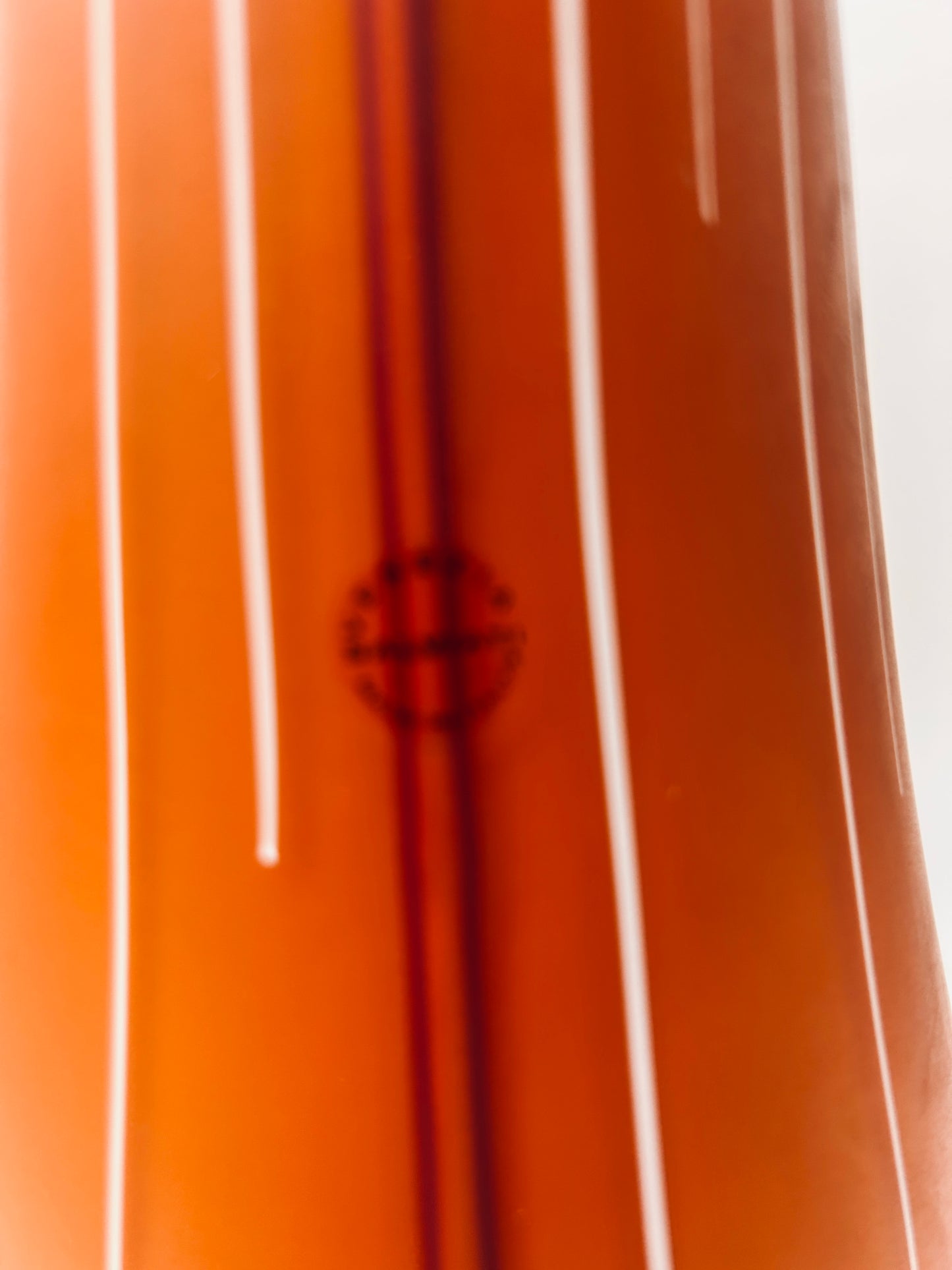 Vase Algoritmi coloris ambre en verre de Murano, Francesco Lucchese pour Salviati, 2005