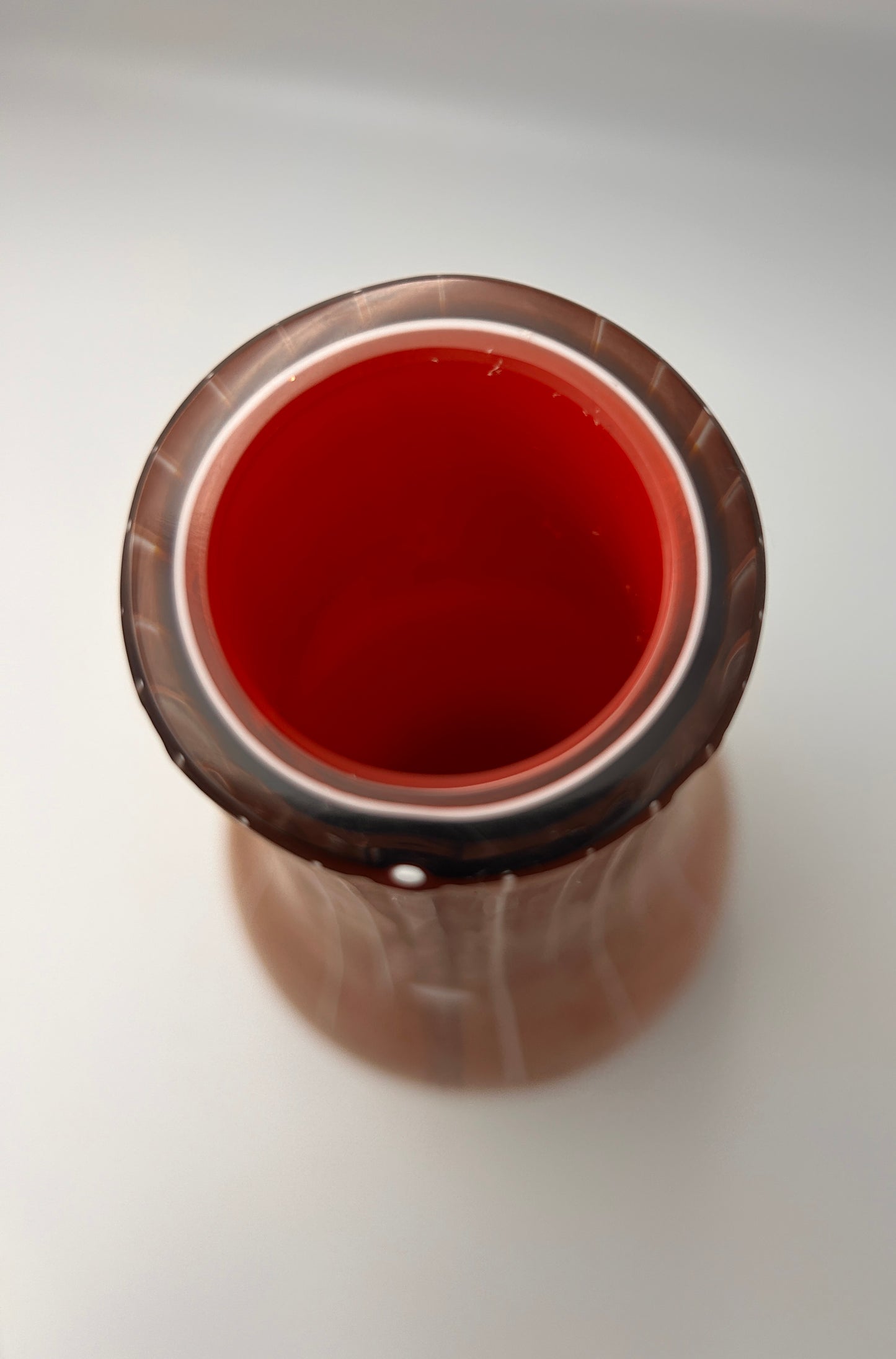 Vase Algoritmi coloris ambre en verre de Murano, Francesco Lucchese pour Salviati, 2005