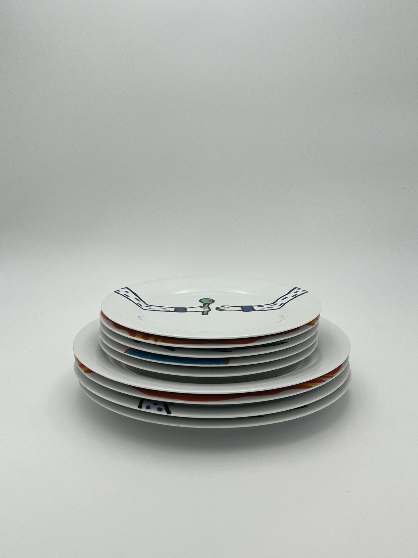 Assiettes, Rosenthal Studio-Linie, Bjorn Winblad, Allemagne, 90s