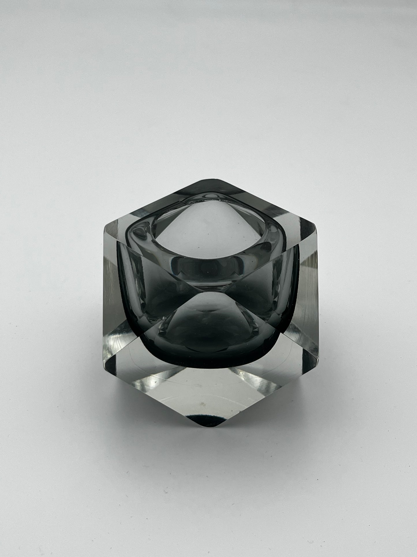 Ensemble de 3 cendriers Sommerso verre de Murano, Italy, 60s