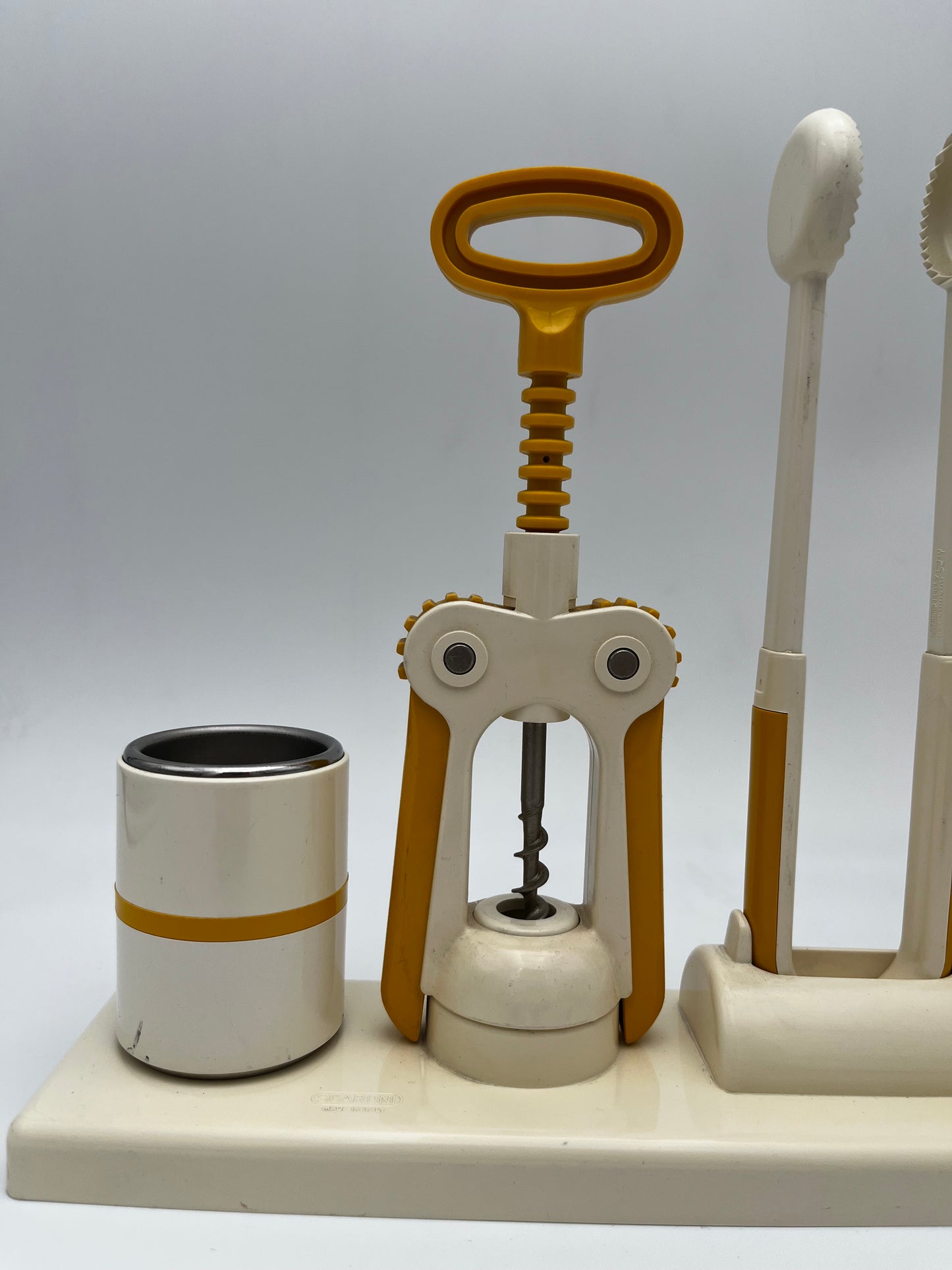 Set à Cocktail jaune Scaroni, Italie, 80s