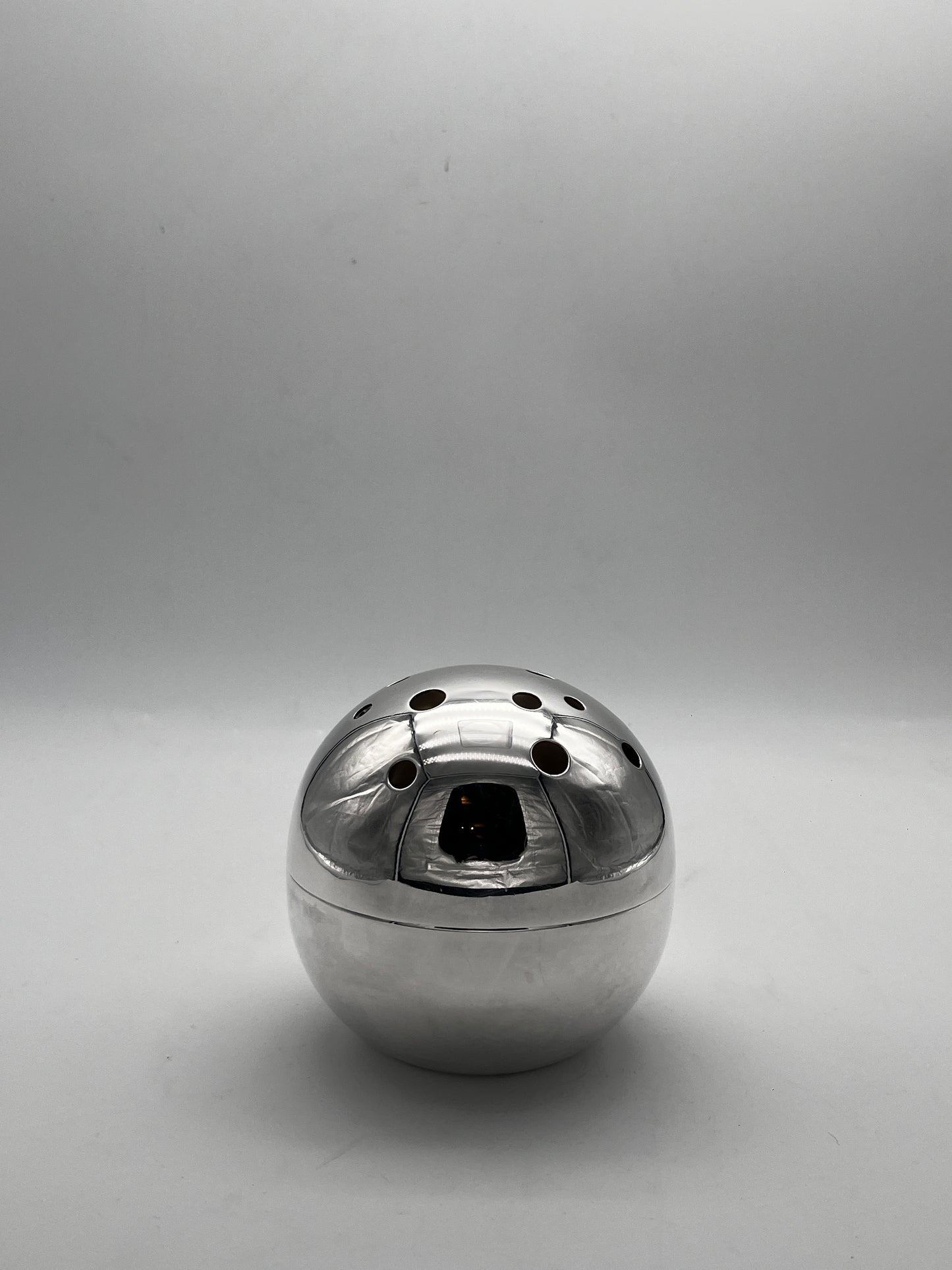 Vase Soliflore boule "Mars", Gio Ponti, Christofle, 60s