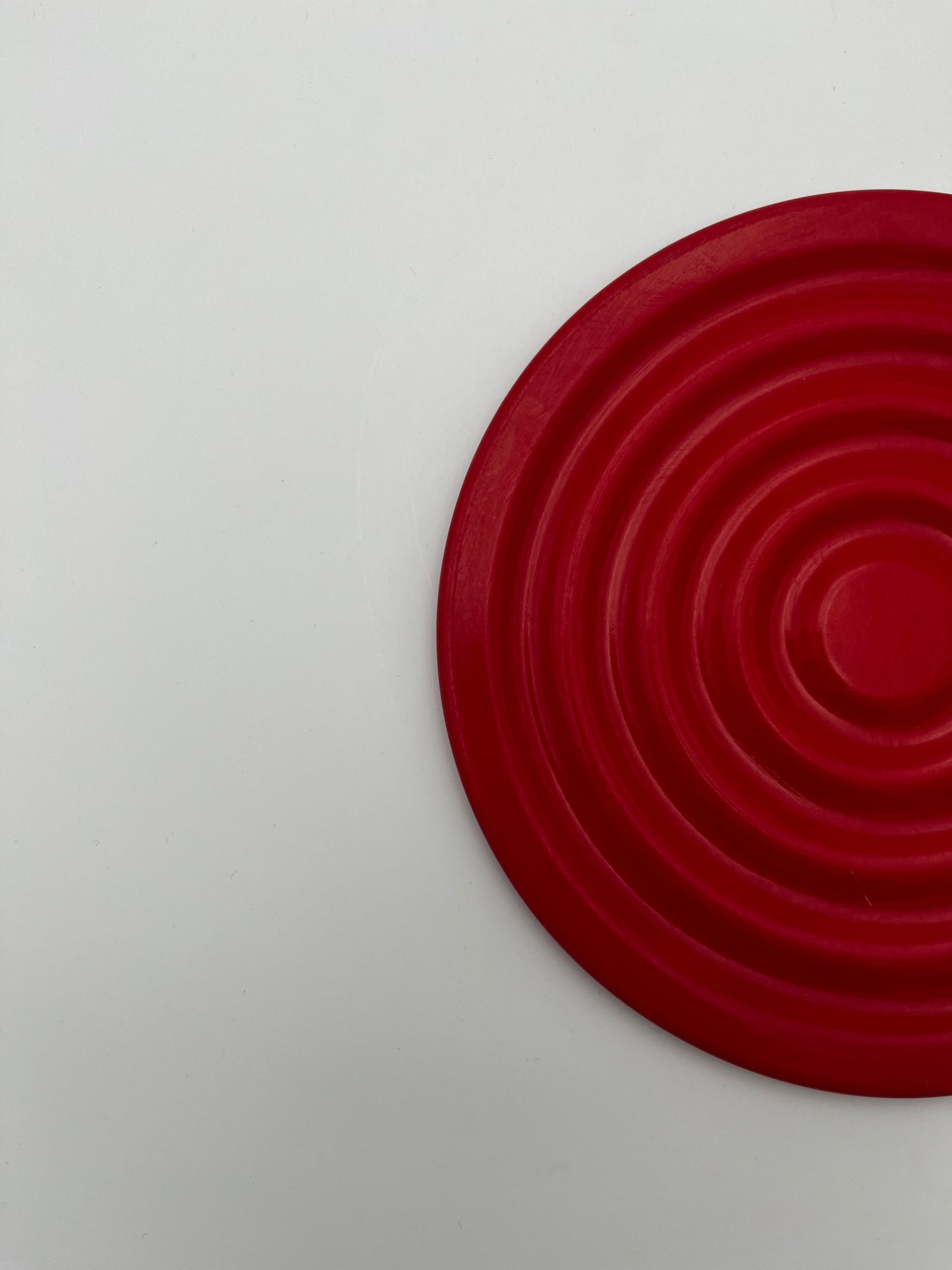 Dessous de plat Delta Design Rouge, années 70