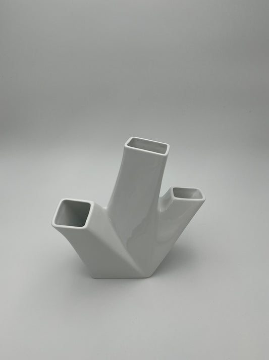 Vase porte crayon blanc Alessi, Trina, Hani Rashid, Italie, 2008