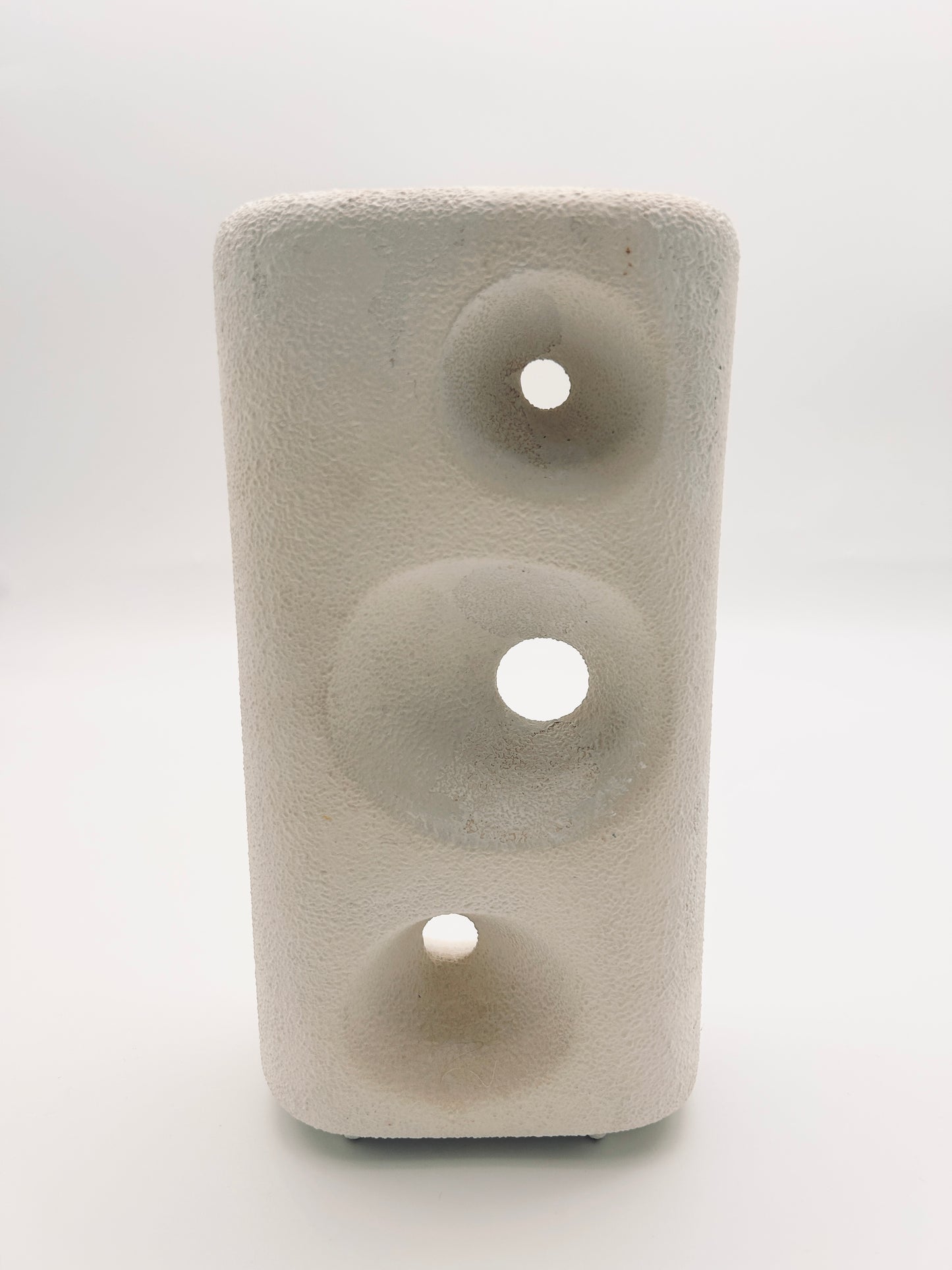 Vase blanc en céramique, Roberto Rigon, Betoncello, 60s
