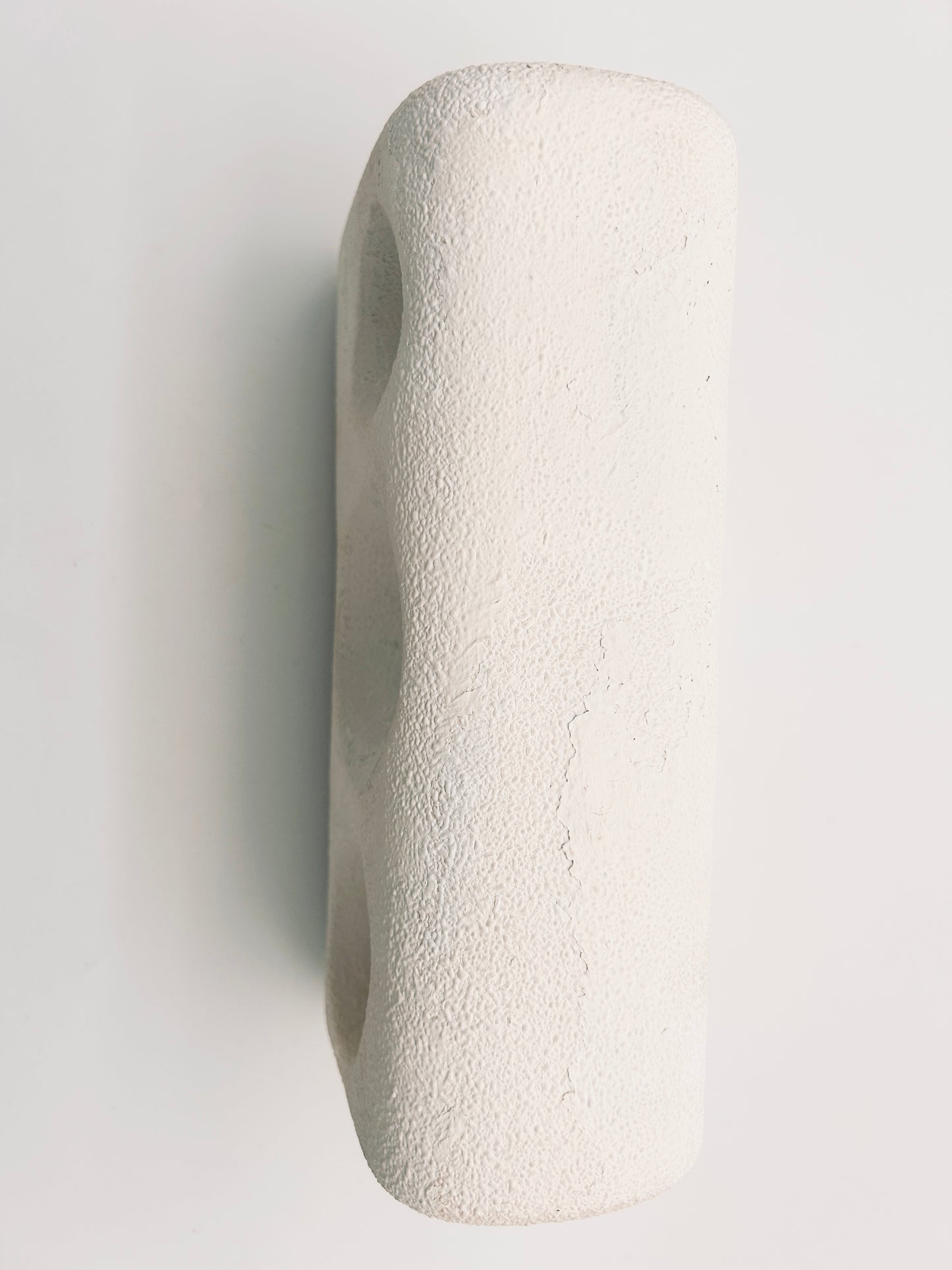 Vase blanc en céramique, Roberto Rigon, Betoncello, 60s