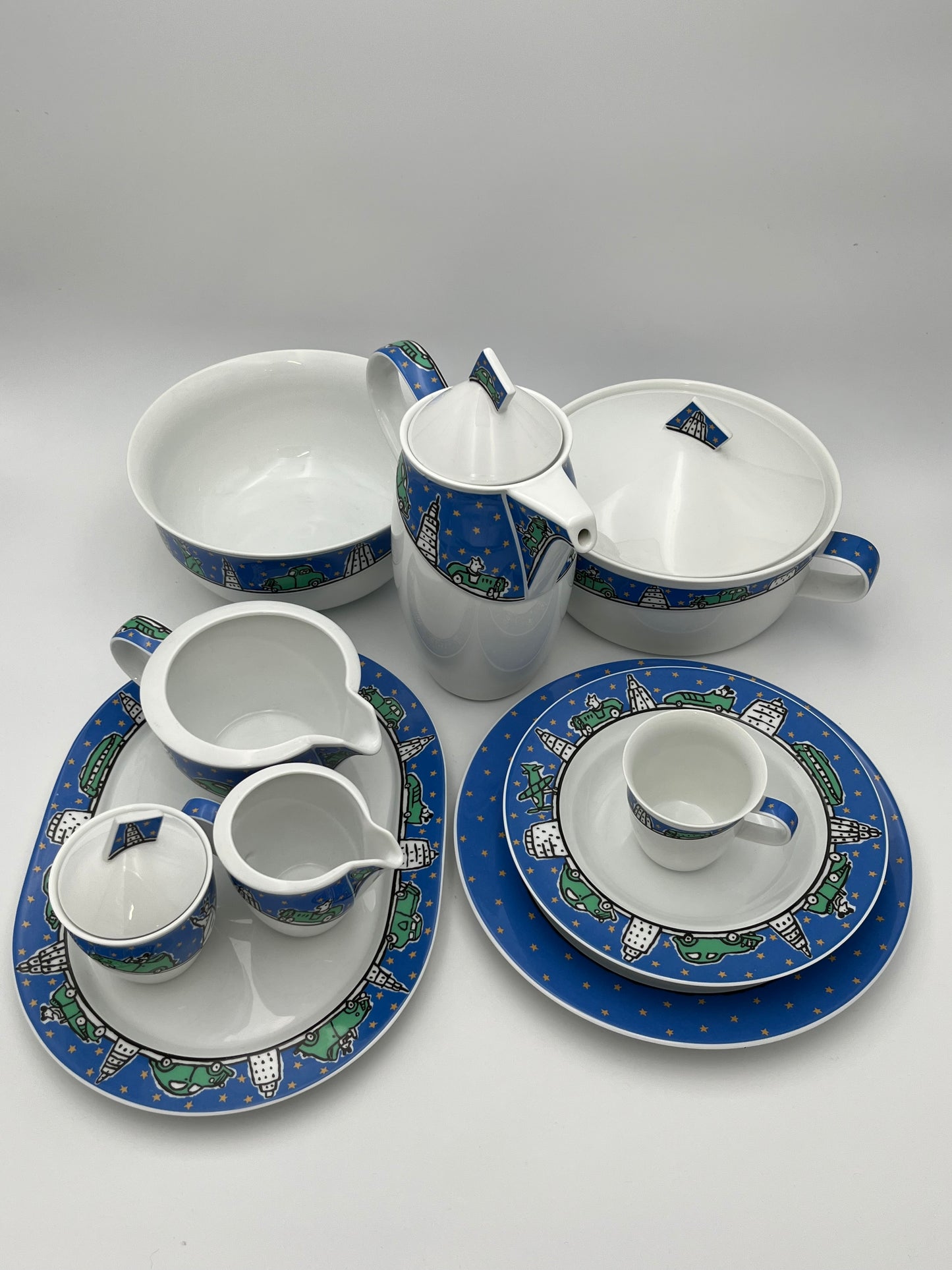 Service "Avenue" Rosenthal Studio-linie, Frog design, Allemagne, 80s