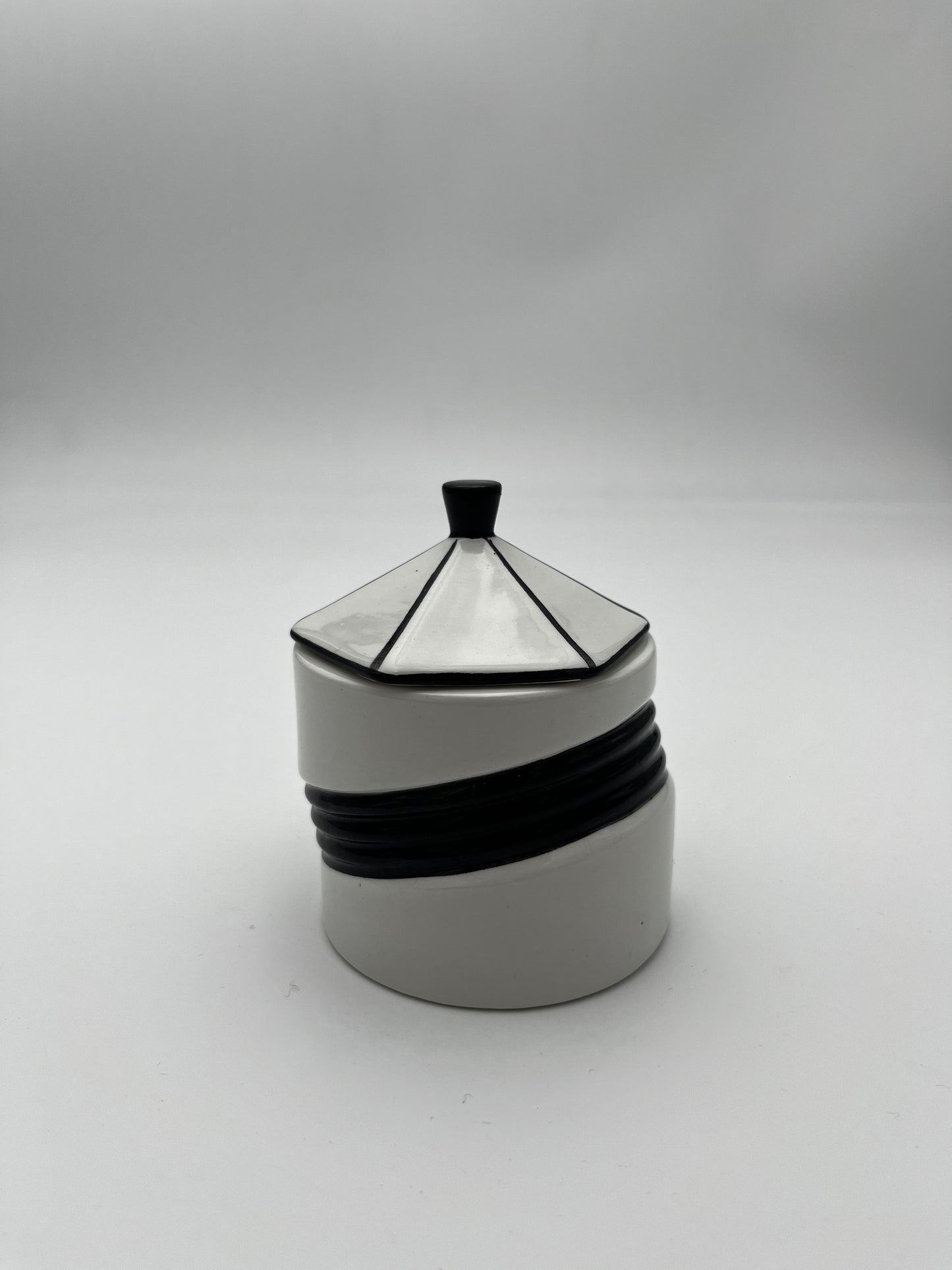 Set à Café Blanc et Noir Dalla Gassa Marco, 1980, Italie